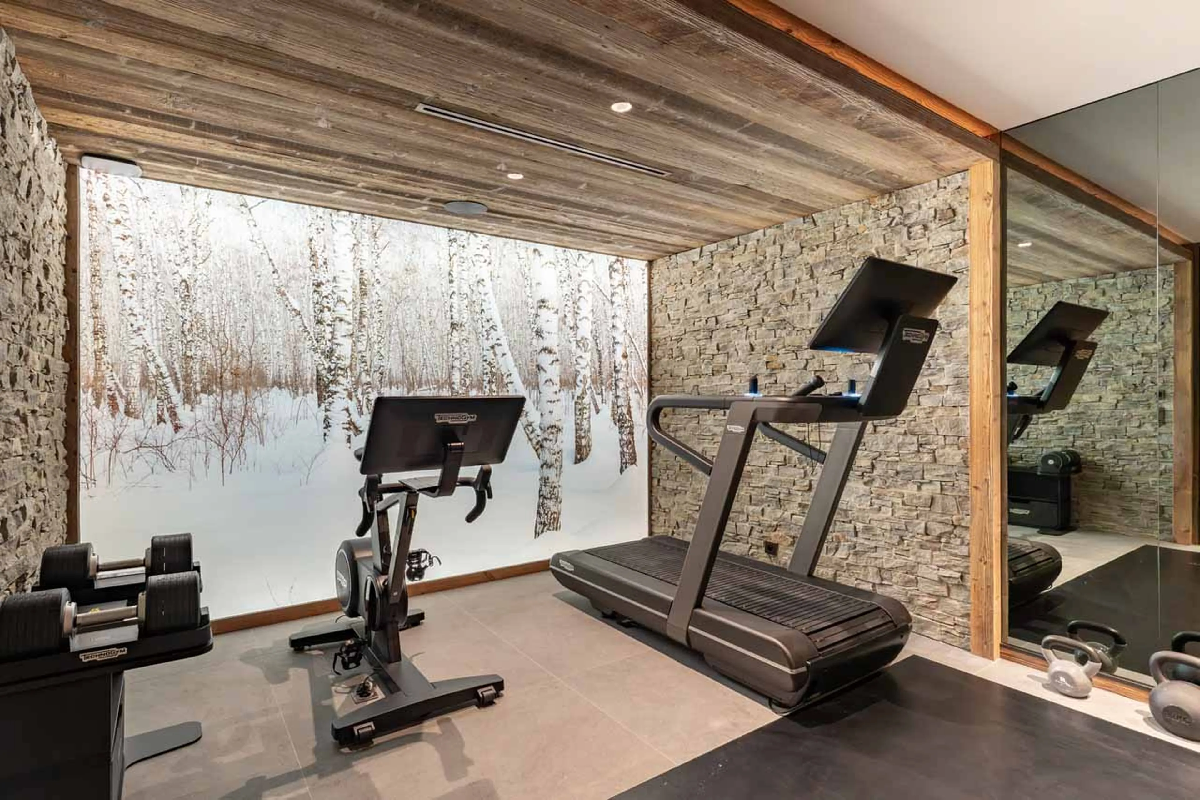 Gym at Chalet Alice in Meribel