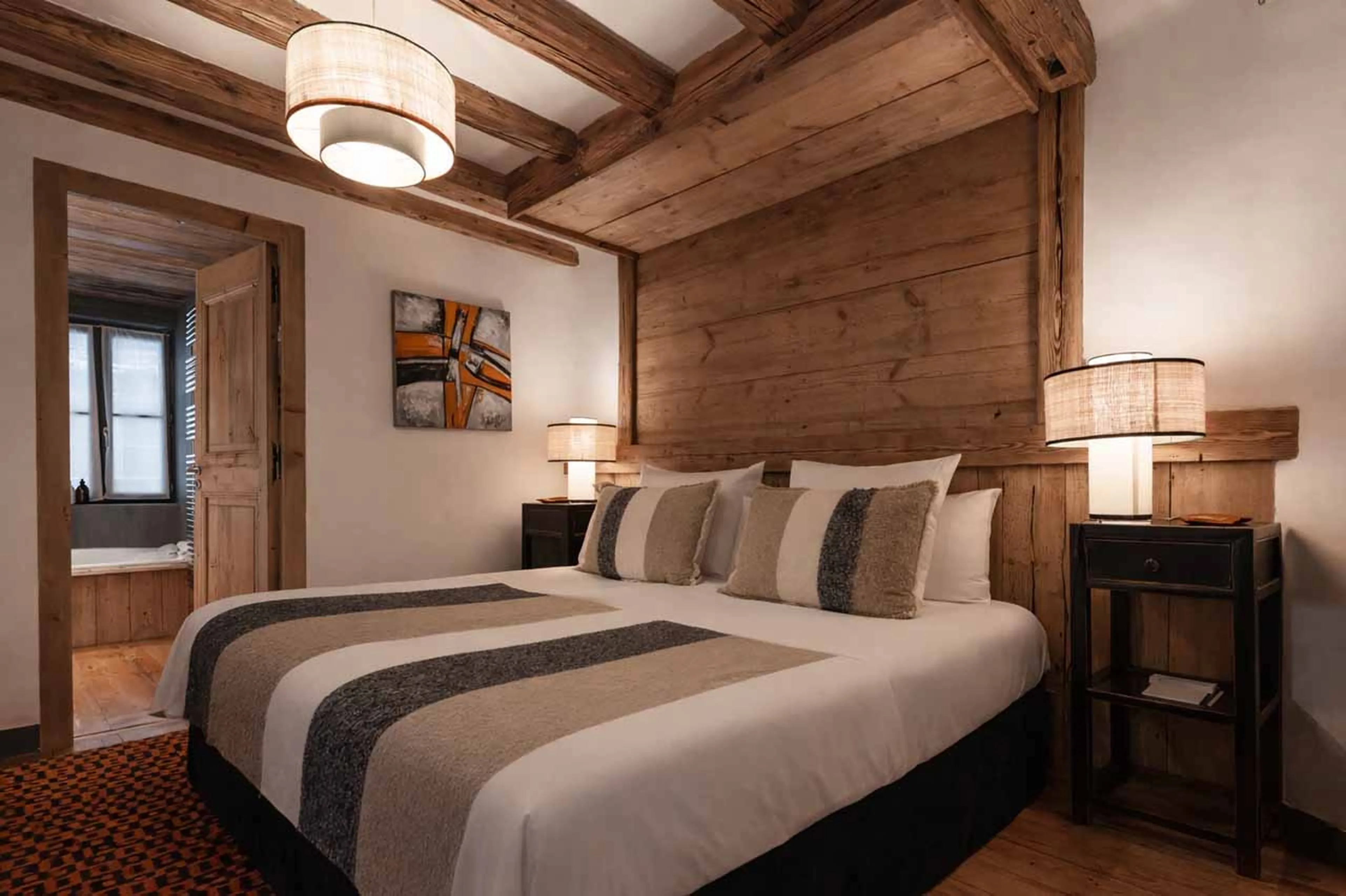 Bedroom three at Chalet Alice in Val d'Isere