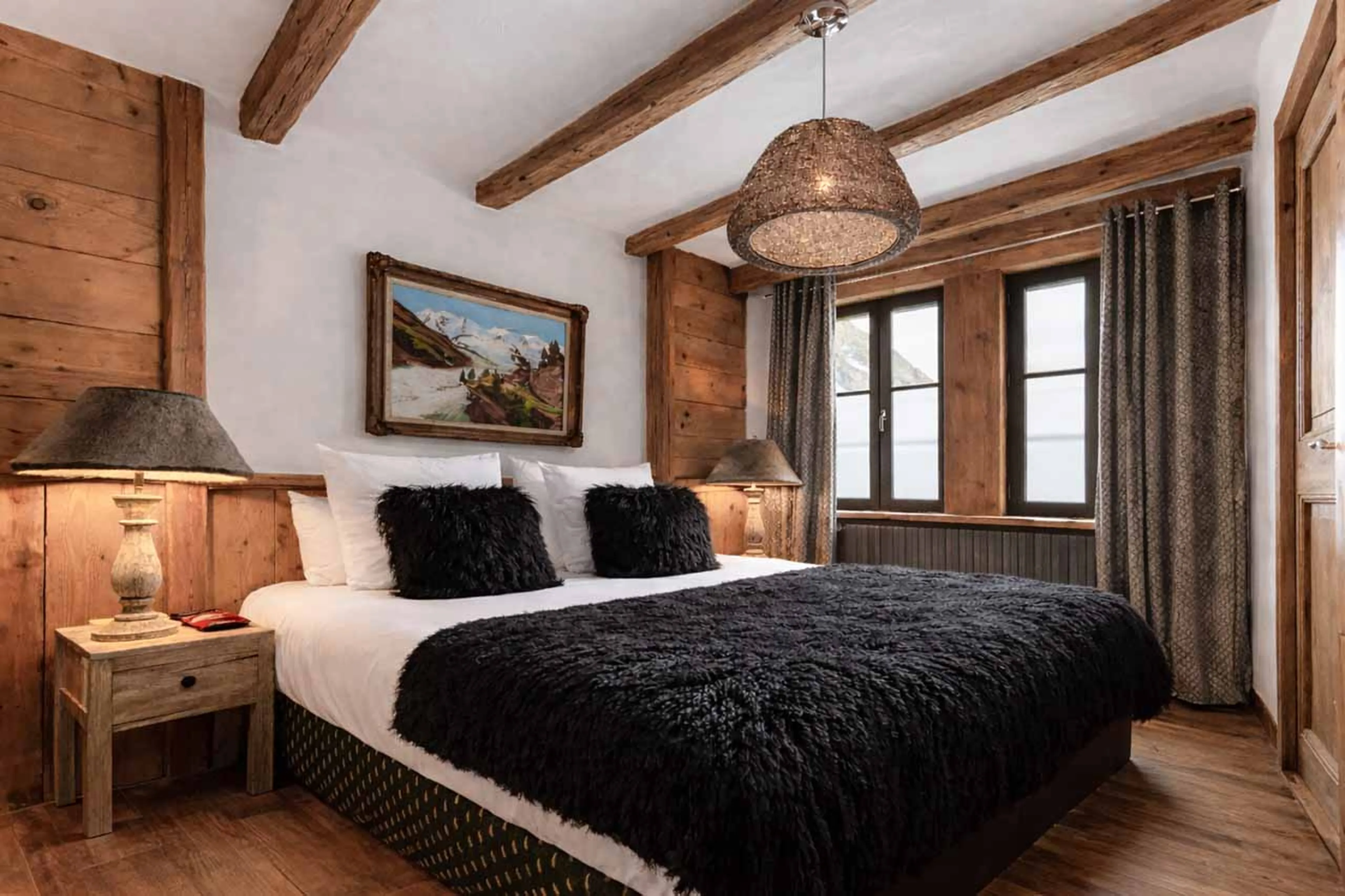 Bedroom four at Chalet Alice in Val d'Isere