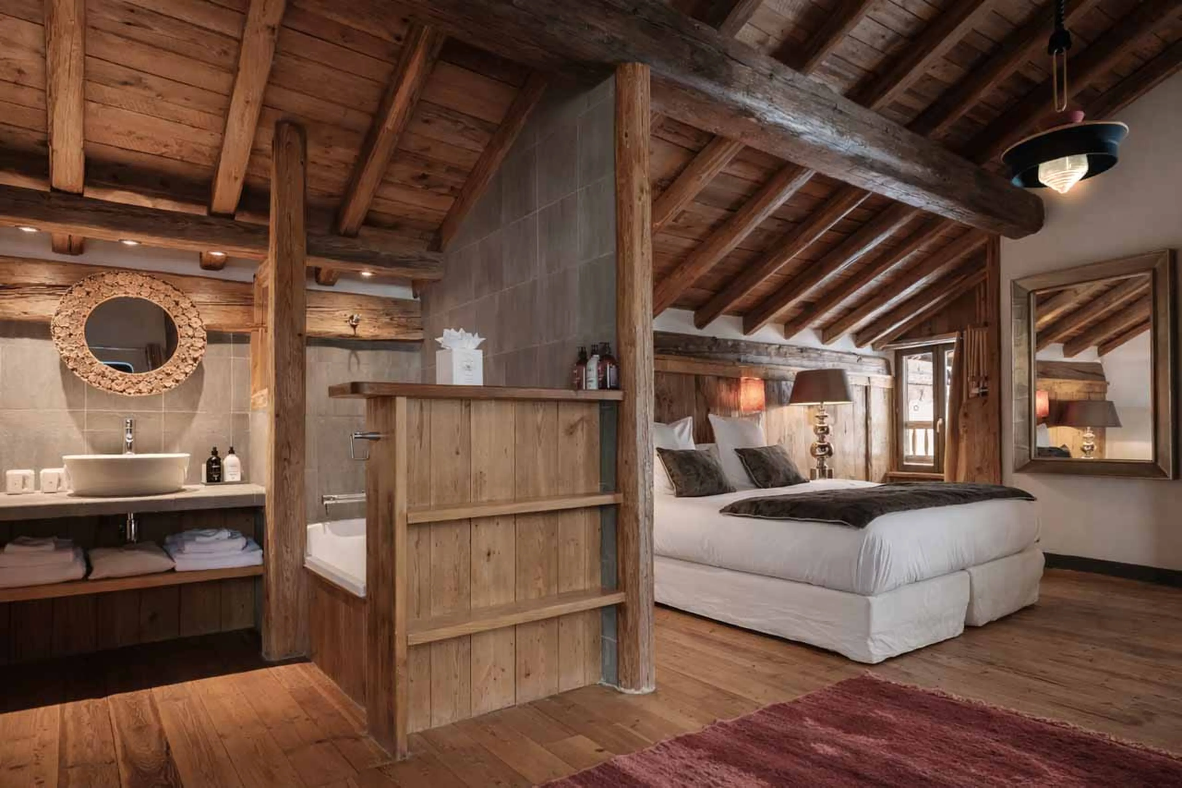 Bathroom at Chalet Alice in Val d'Isere