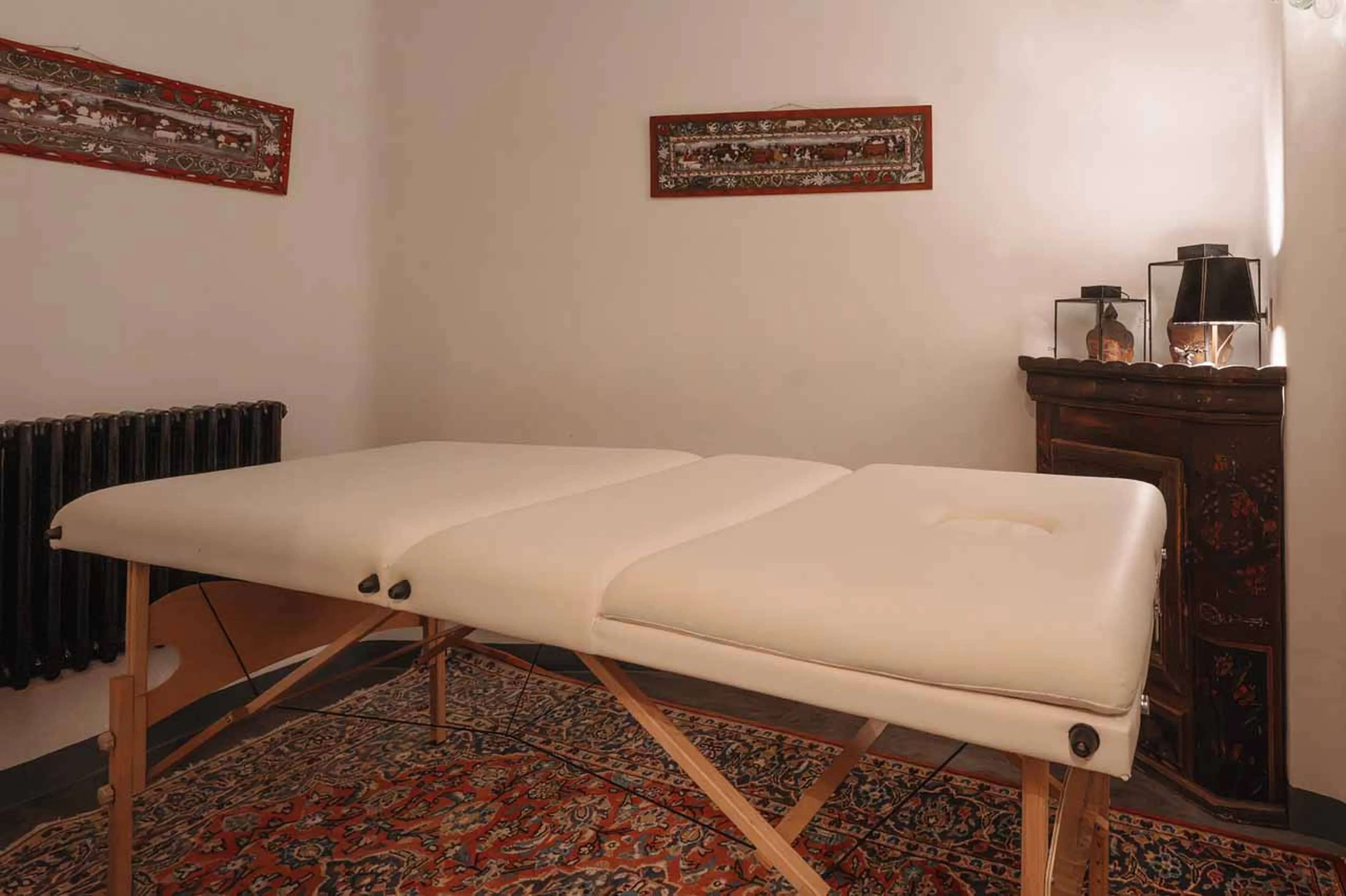 Massage room at Chalet Alice in Val d'Isere