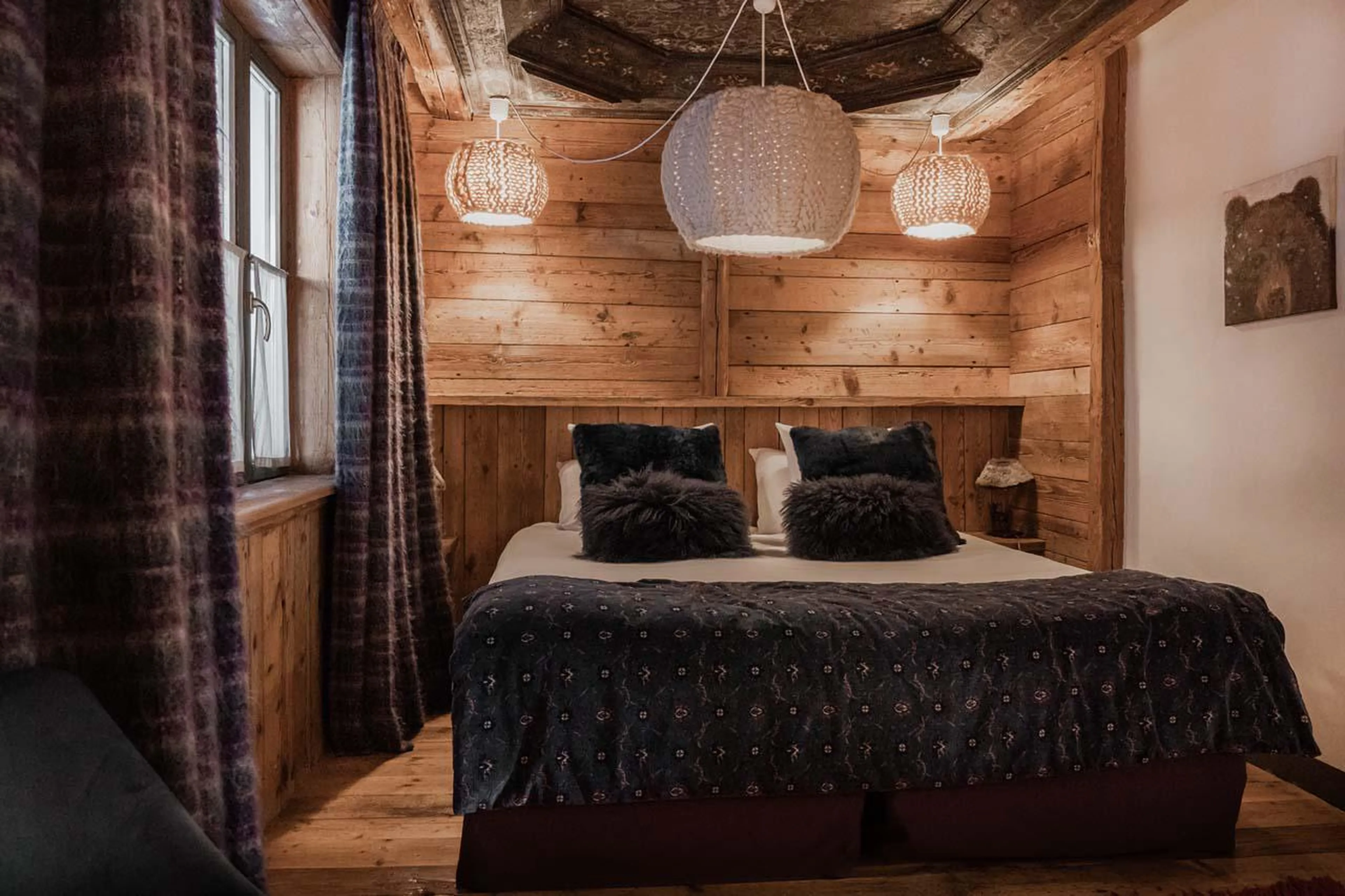 Bedroom two at Chalet Alice in Val d'Isere