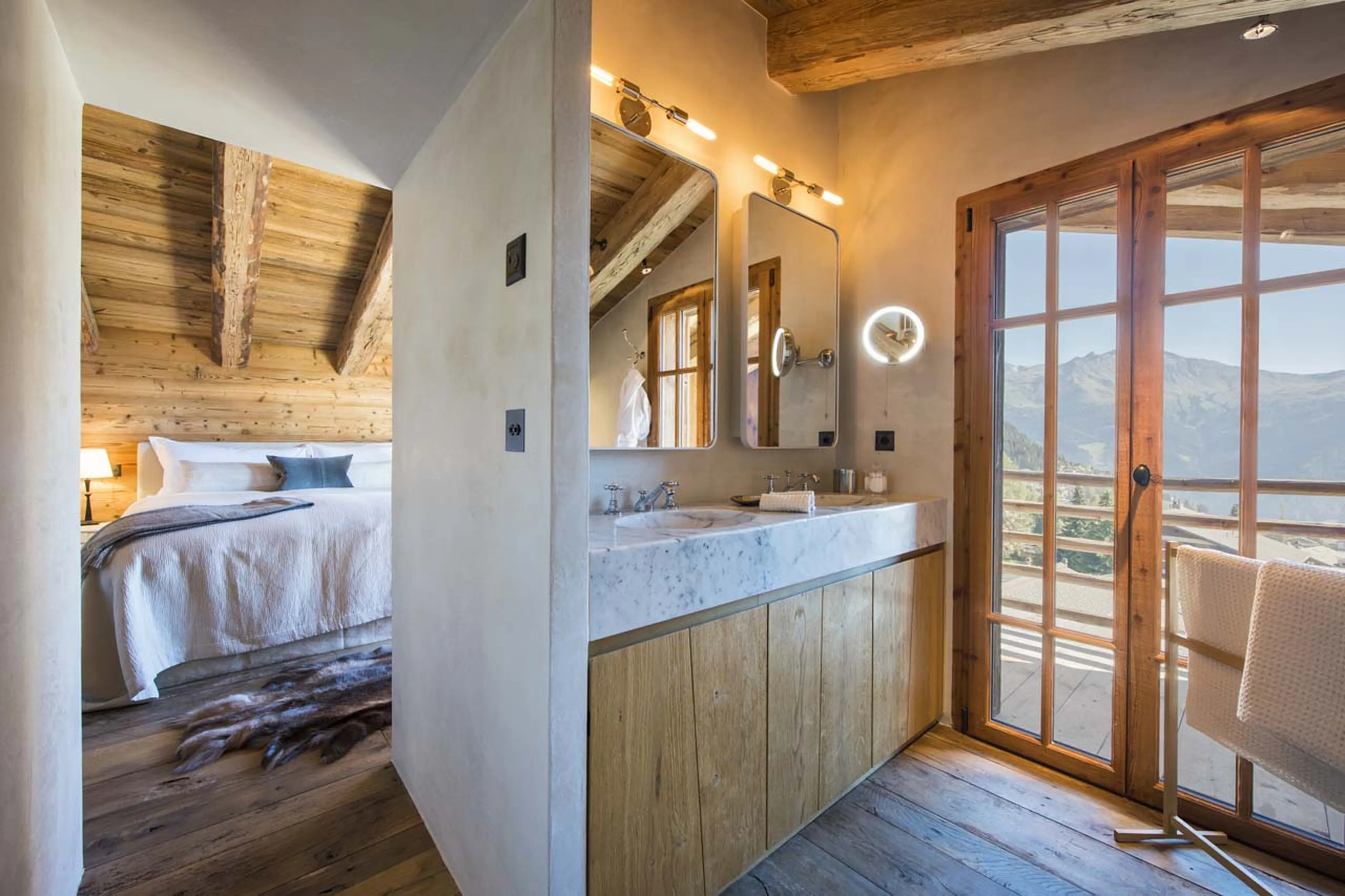 Master bathroom at Chalet Aline in Verbier