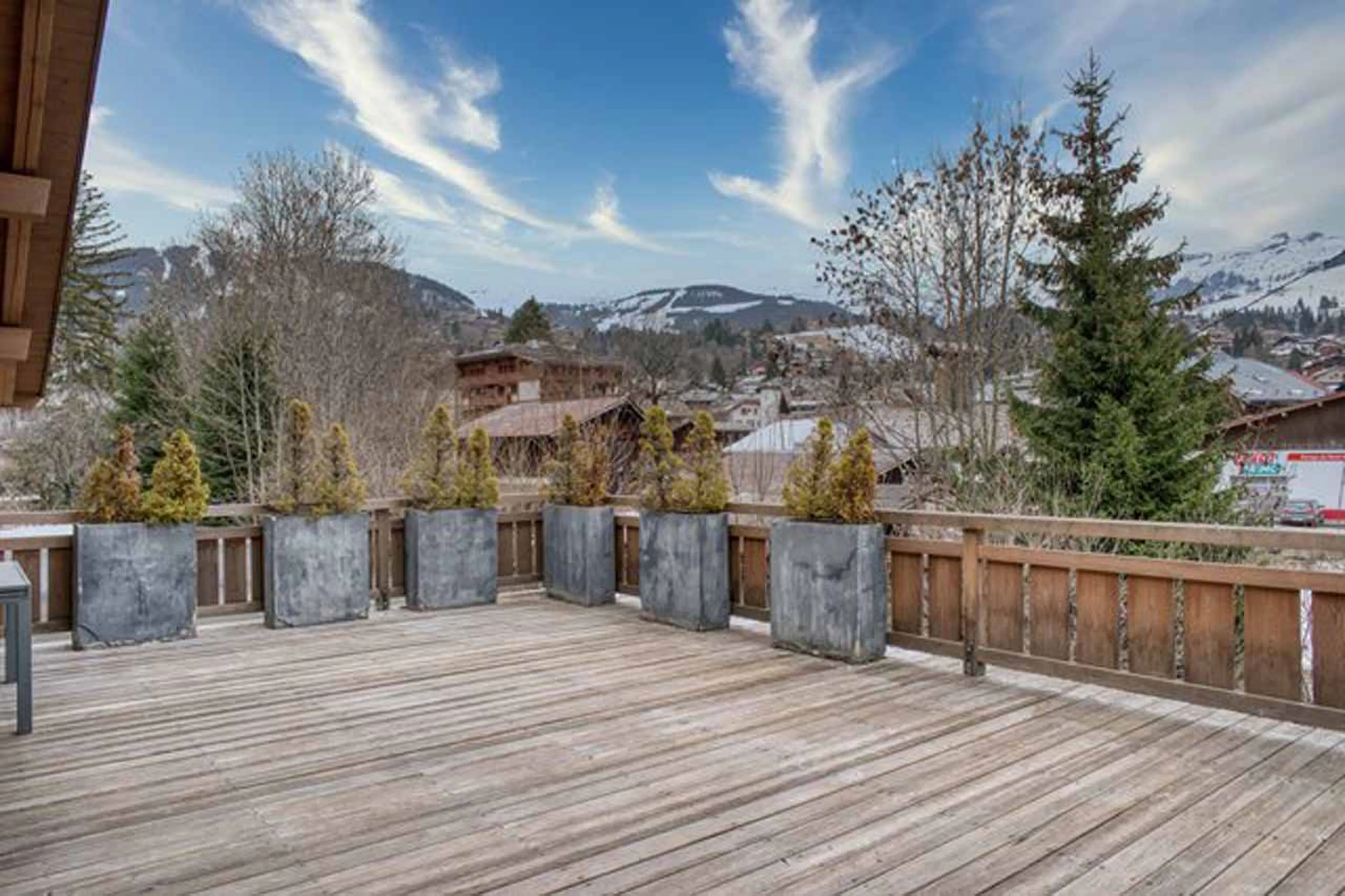 Balcony at Chalet Allobroges in Megeve