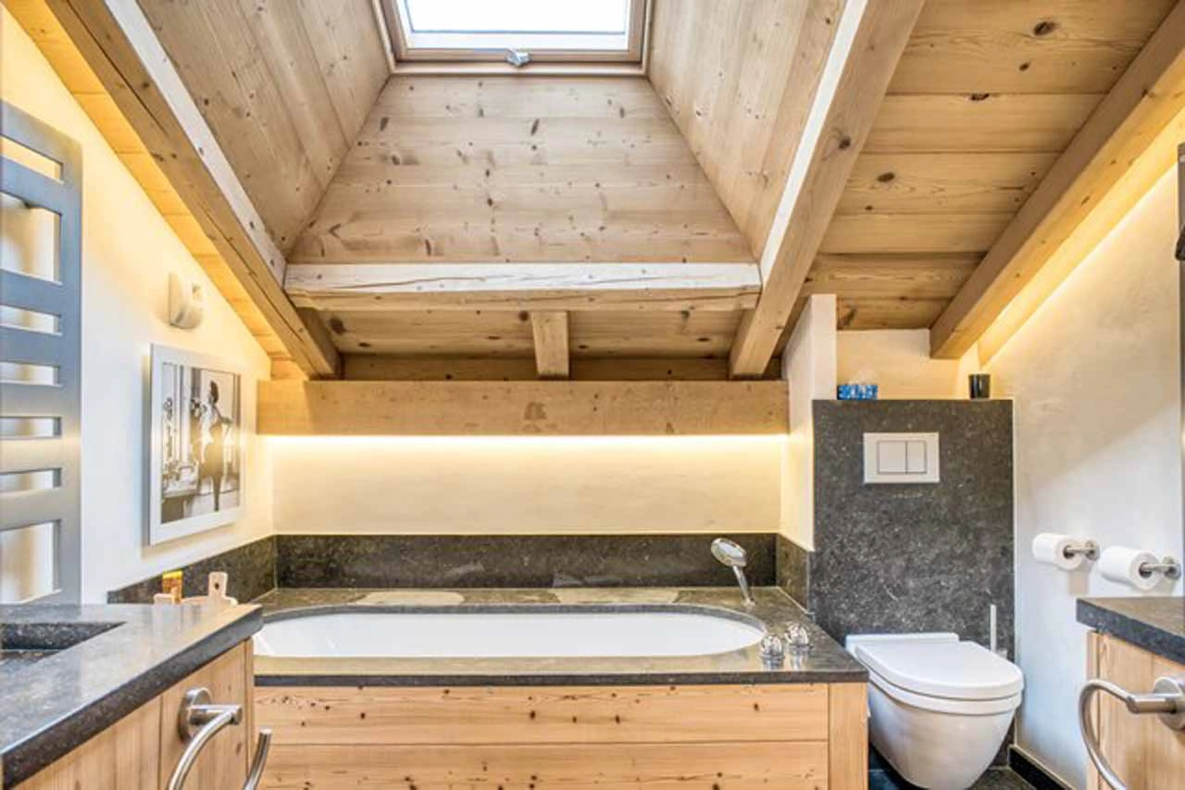 Separate bathroom at Chalet Allobroges in Megeve