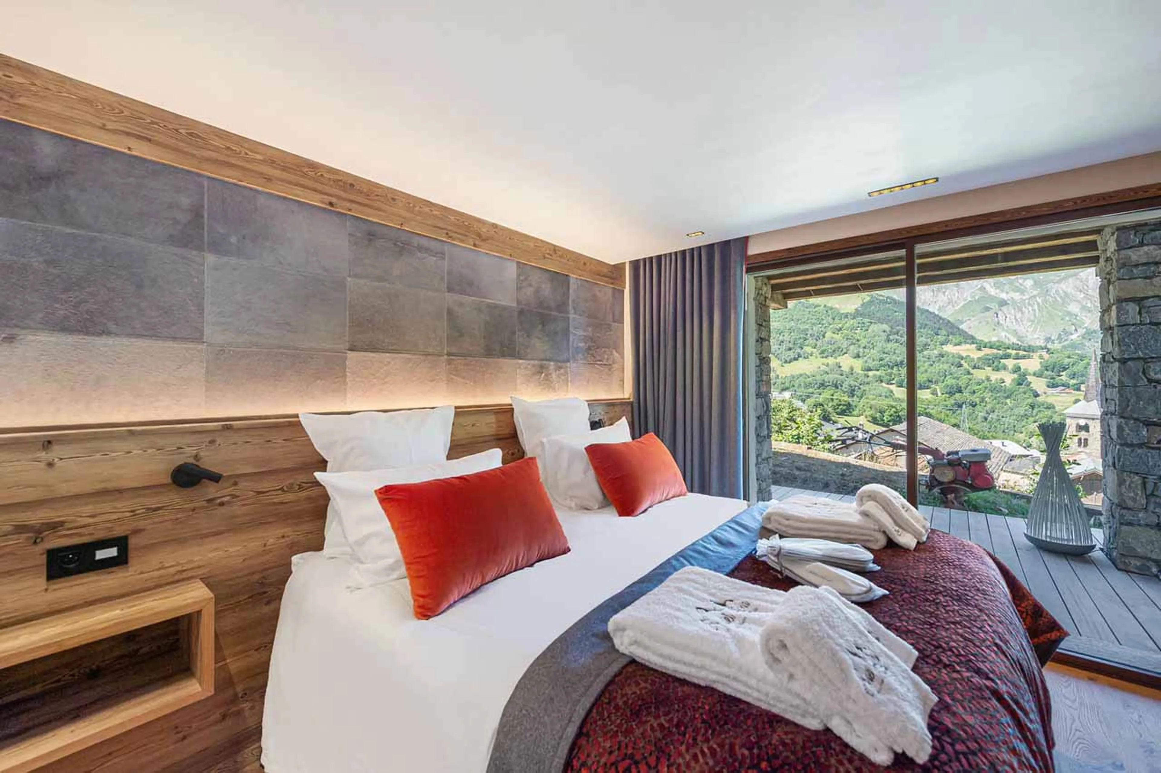 Bedroom five at Chalet Aloha in St Martin de Belleville