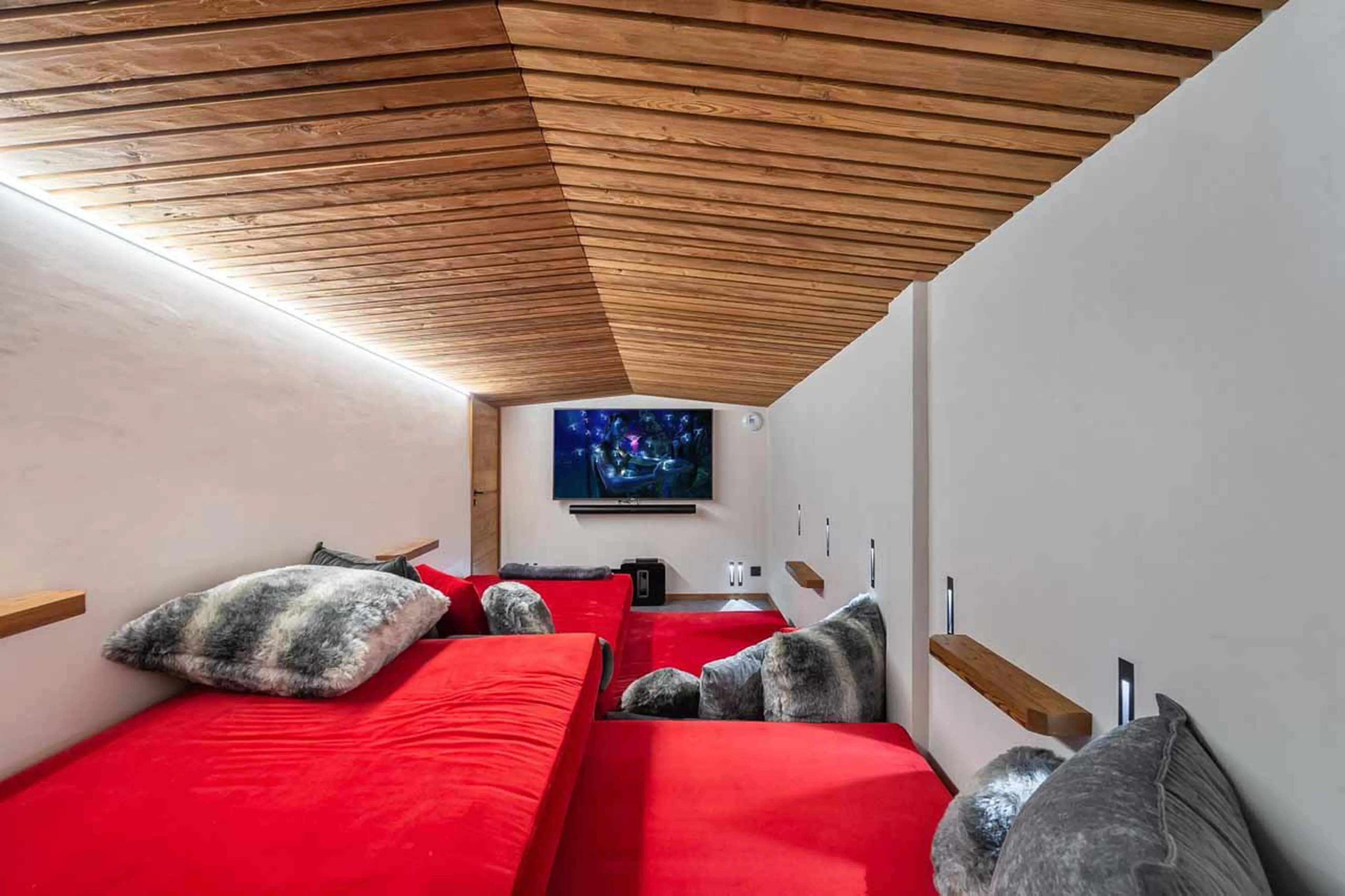 Cinema room at Chalet Aloha in St Martin de Belleville