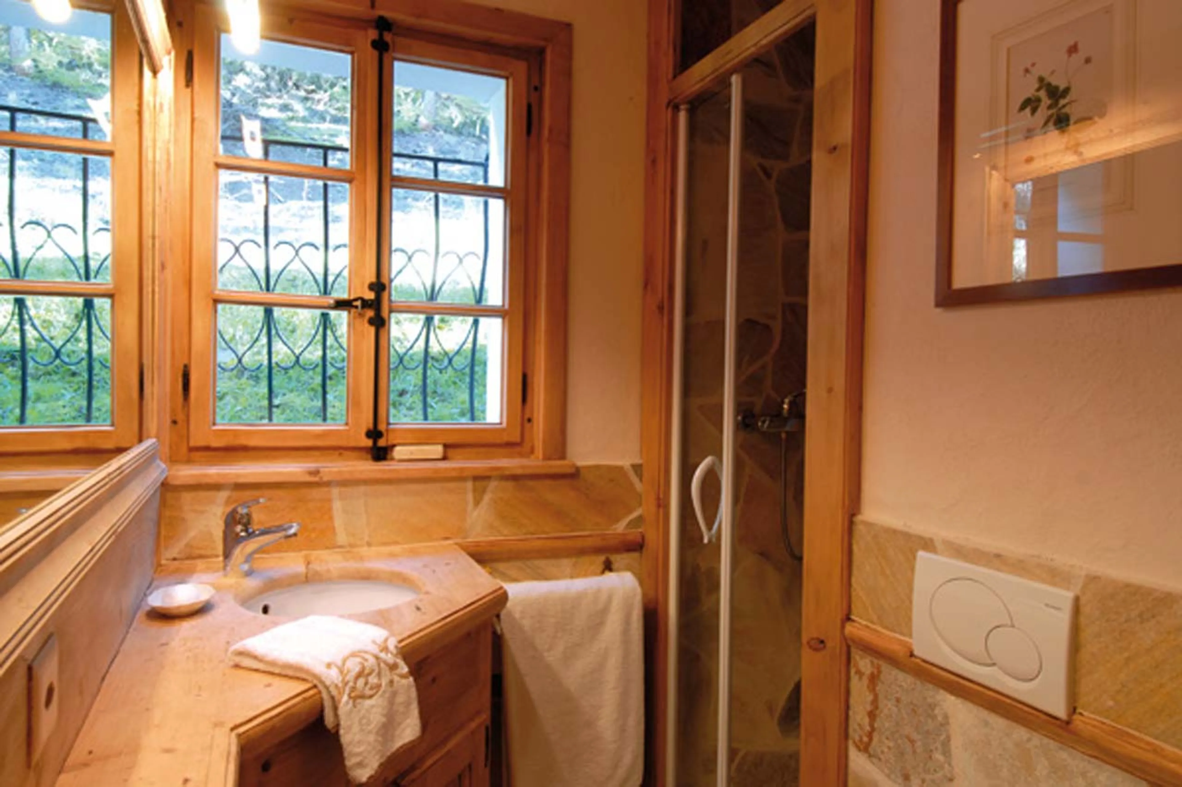 Shower room at Chalet Alouette in Crans Montana