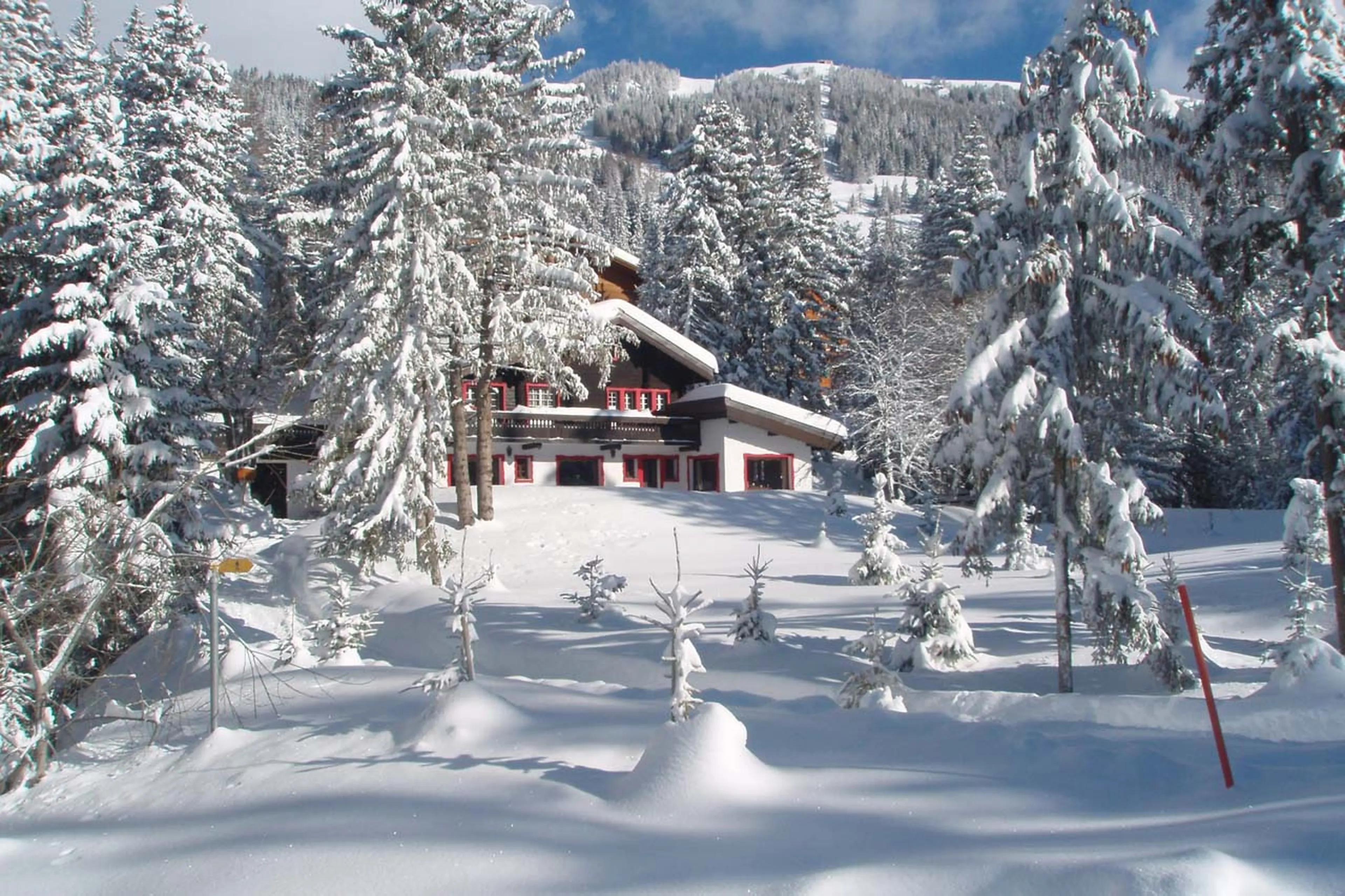 Tranquil location of Chalet Alouette in Crans Montana