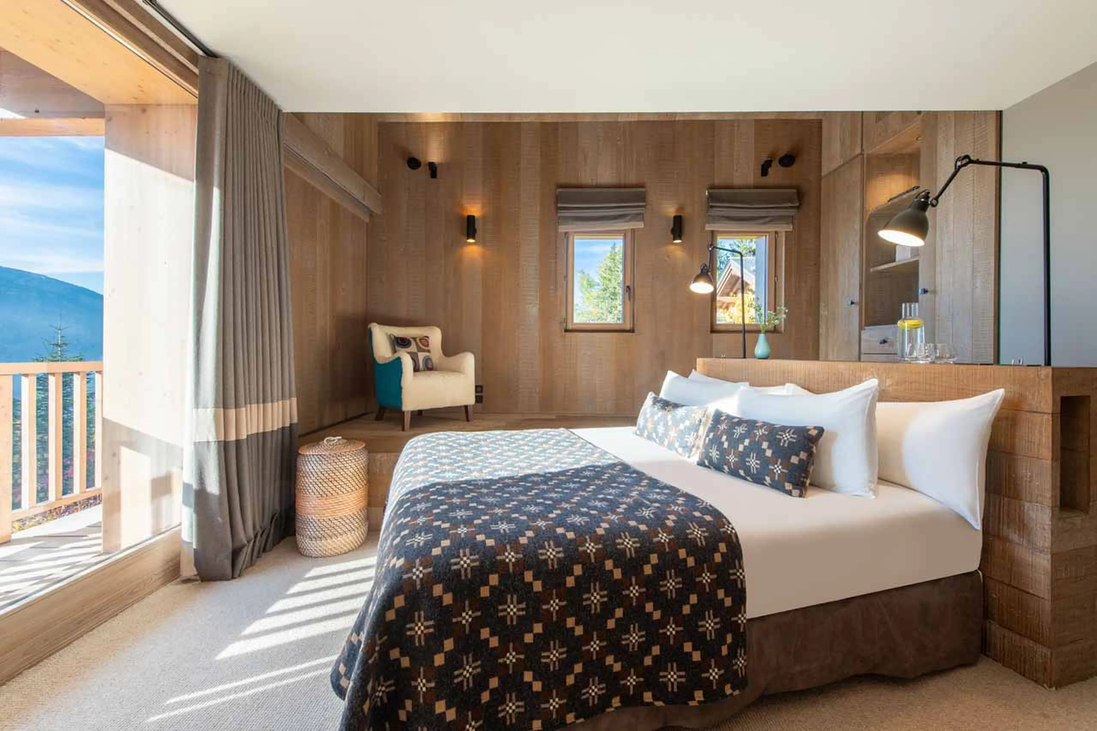 Bedroom four at Chalet Alpaca in Meribel