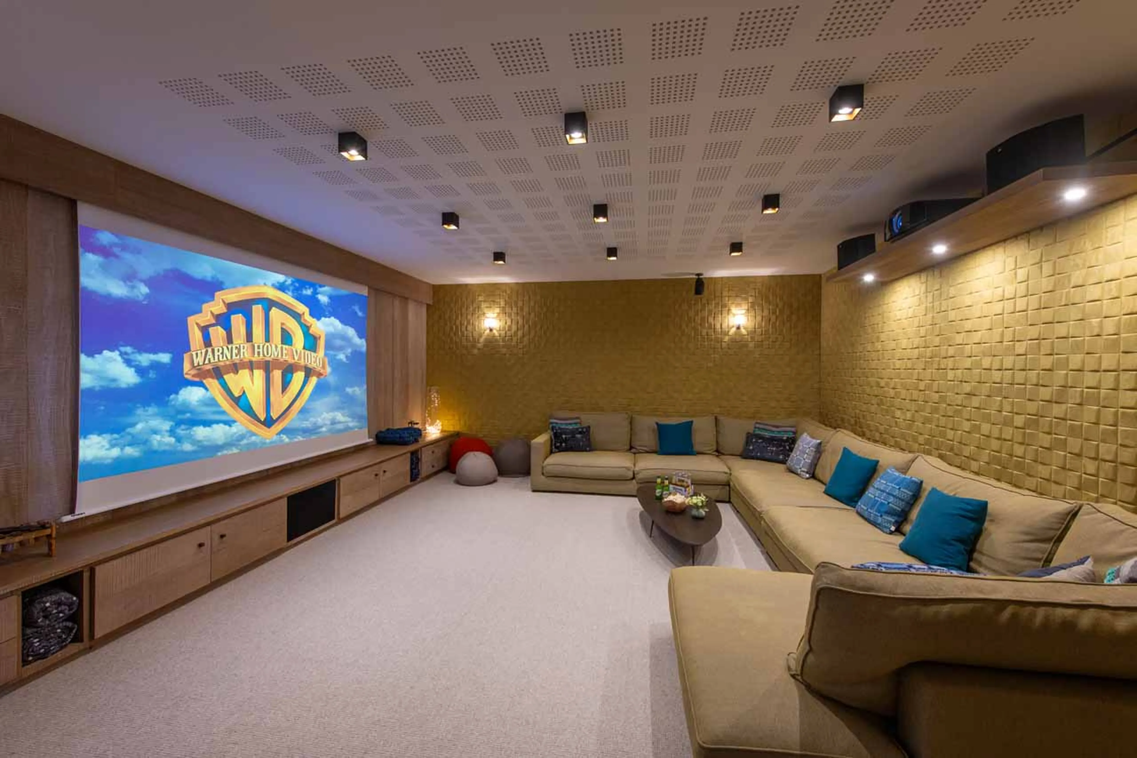 Cinema room at Chalet Alpaca in Meribel