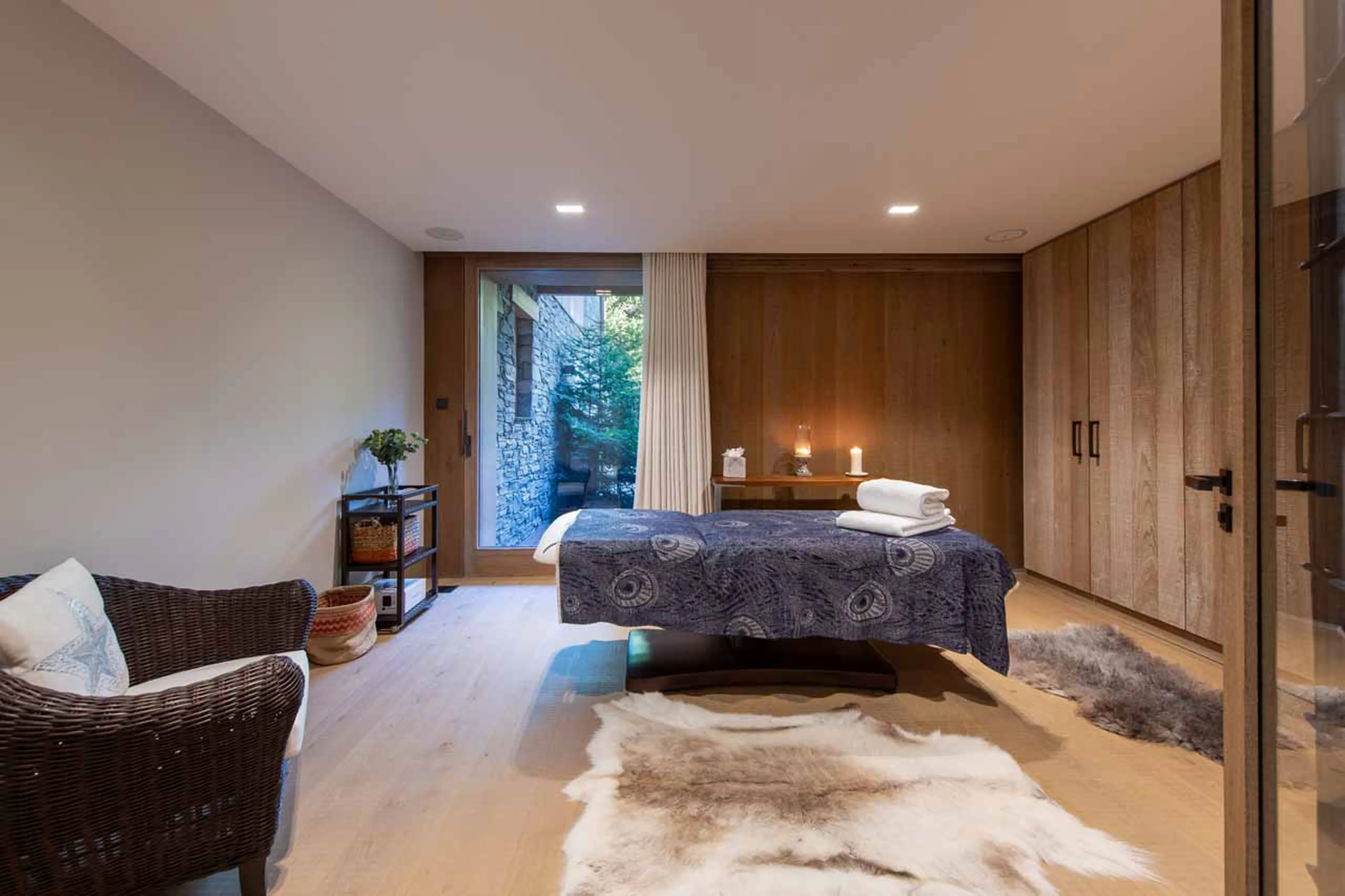 Massage room at Chalet Alpaca in Meribel