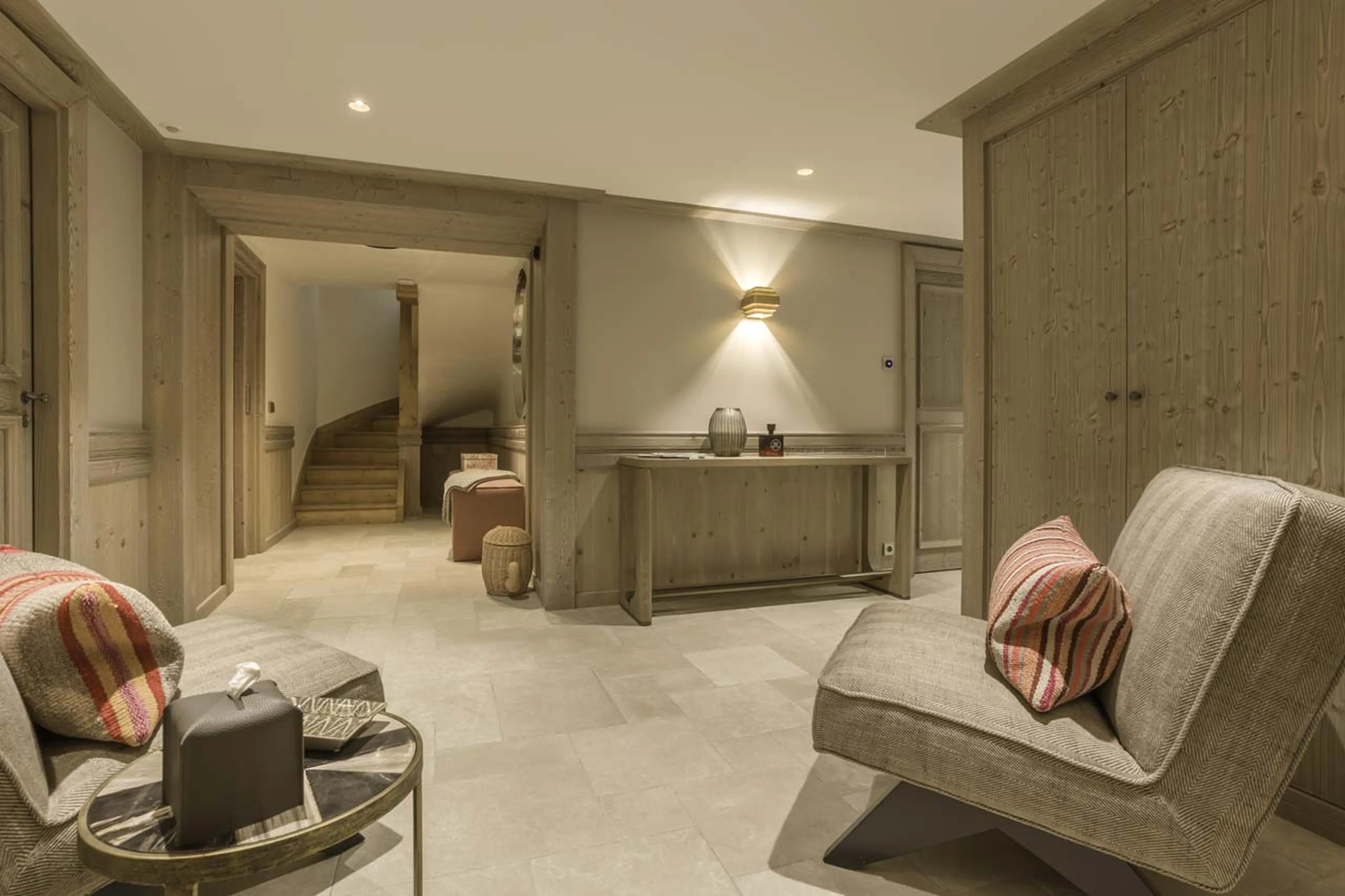 Armchairs in Chalet Alpin, Courchevel 1850