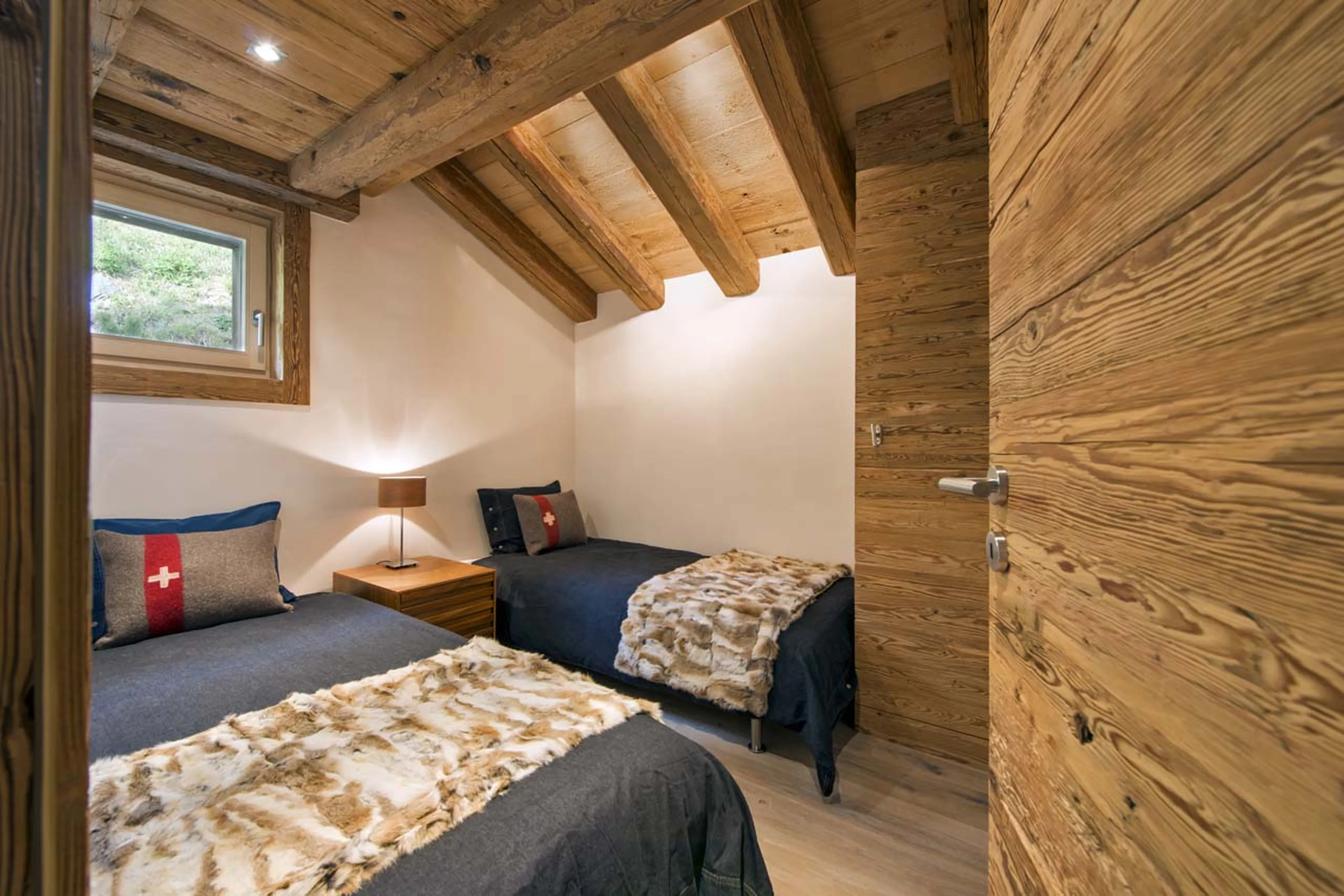 Bedroom four in Chalet Alpine Roc in Verbier
