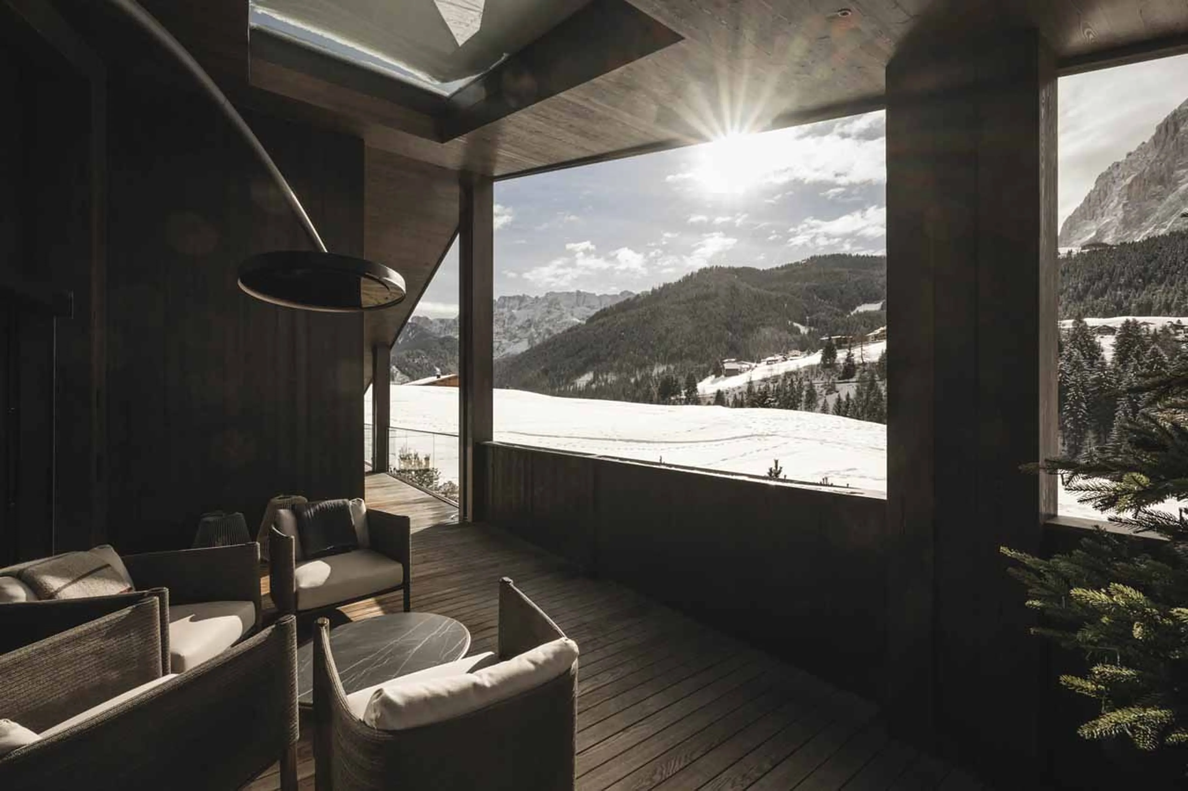 Balcony at Chalet Alpurio in Val Gardena