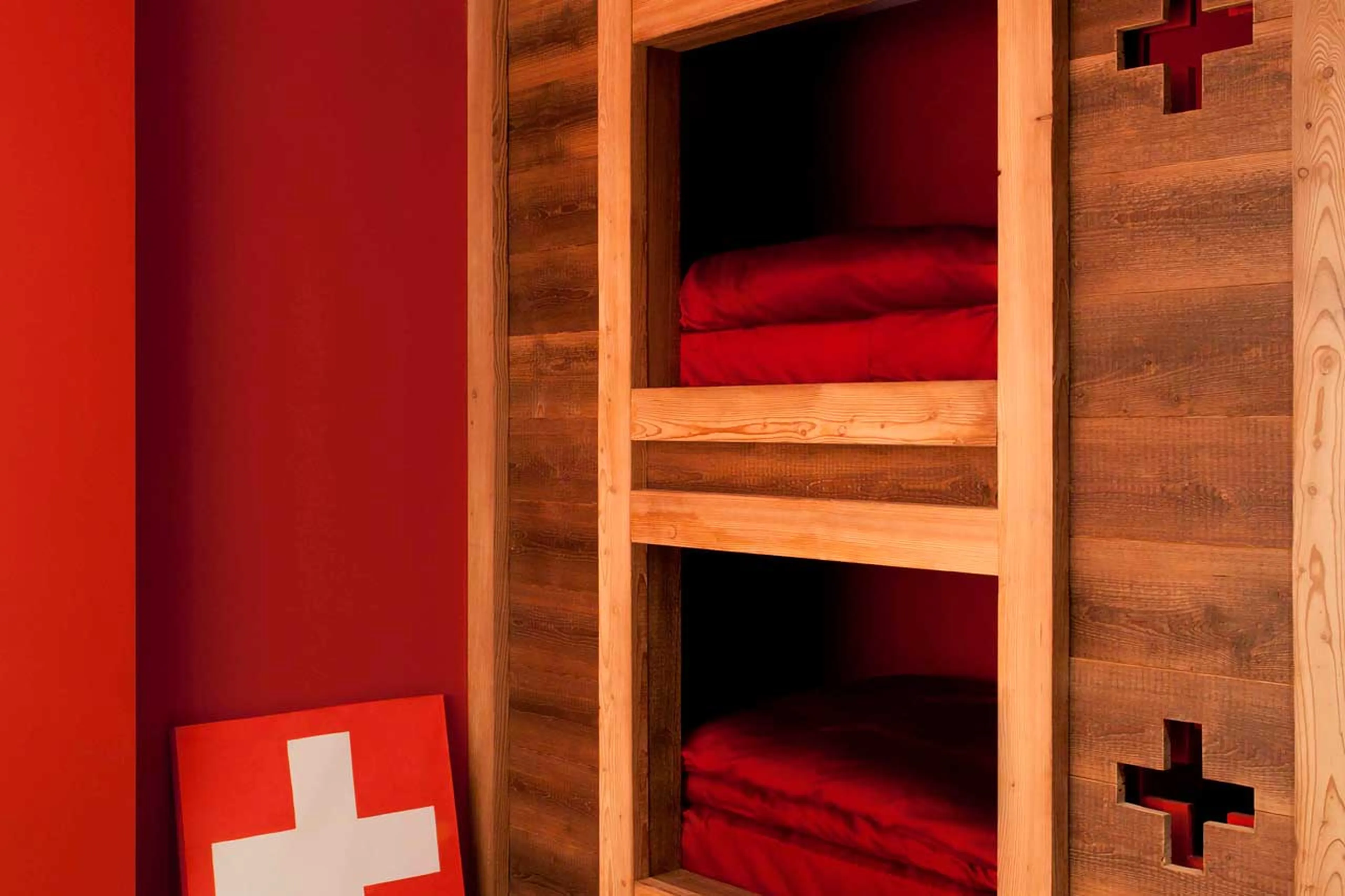 Bedroom six at Chalet Alta in Chamonix