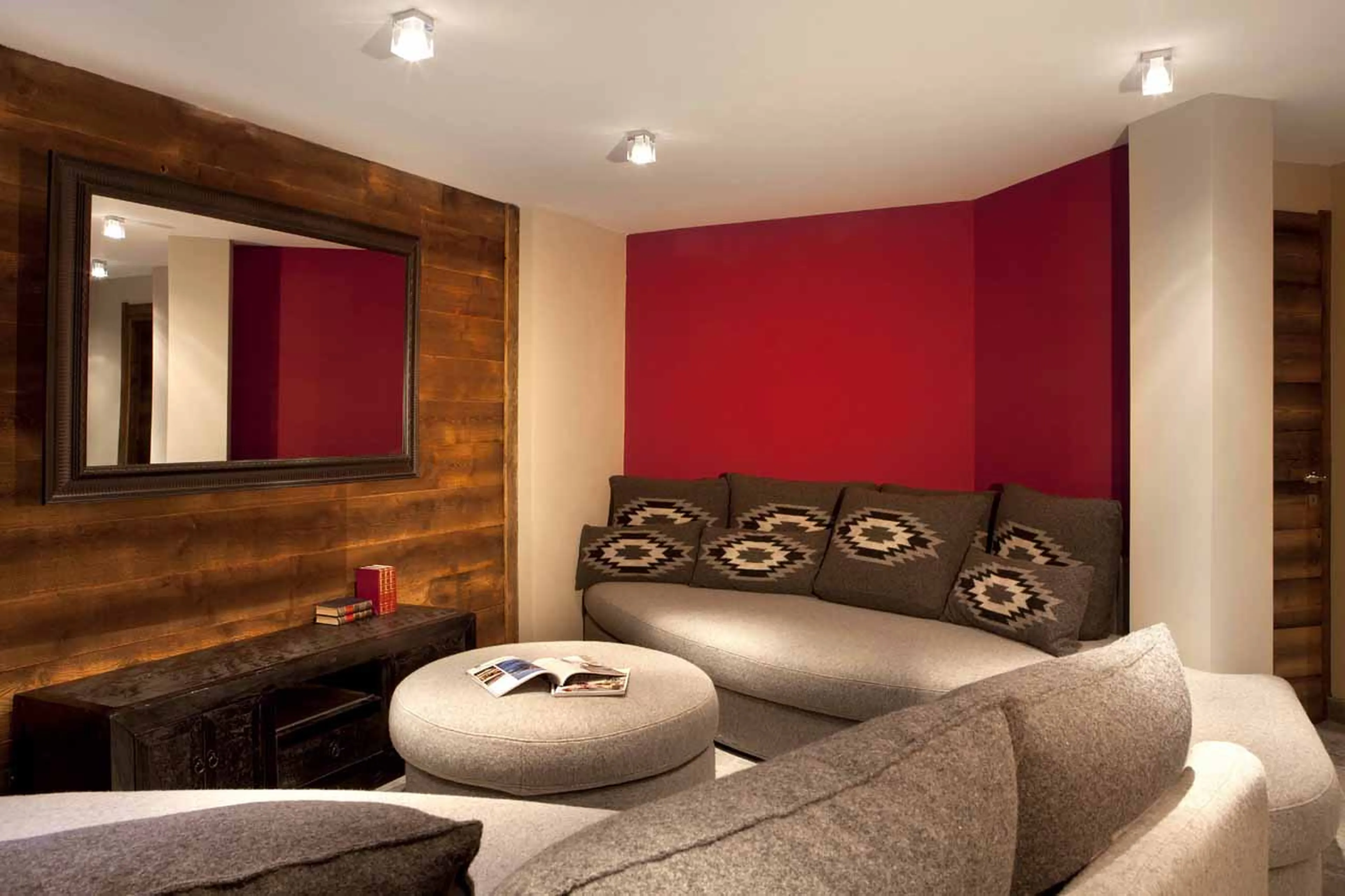Cinema room at Chalet Alta in Chamonix