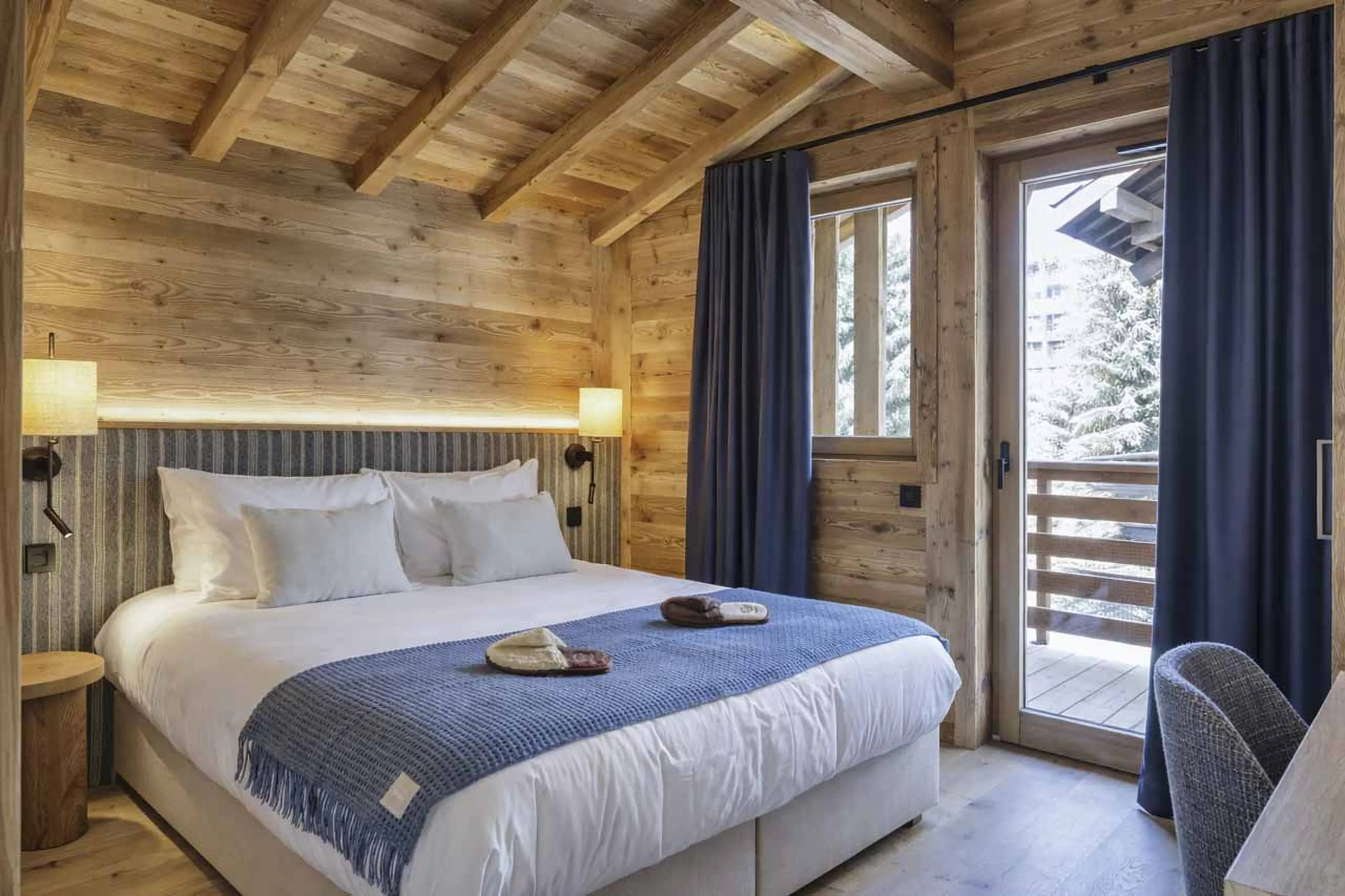 Annexe bedroom 2 at Chalet Altai in Megeve