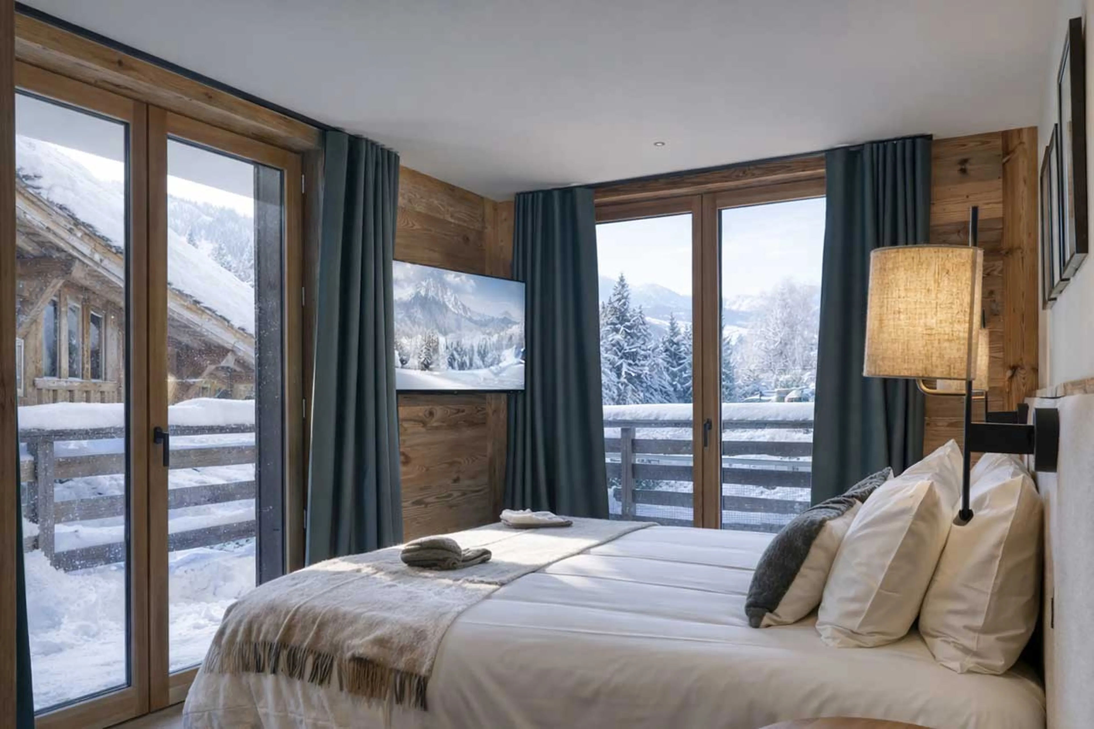 Main chalet bedroom 6 at Chalet Altai in Megeve