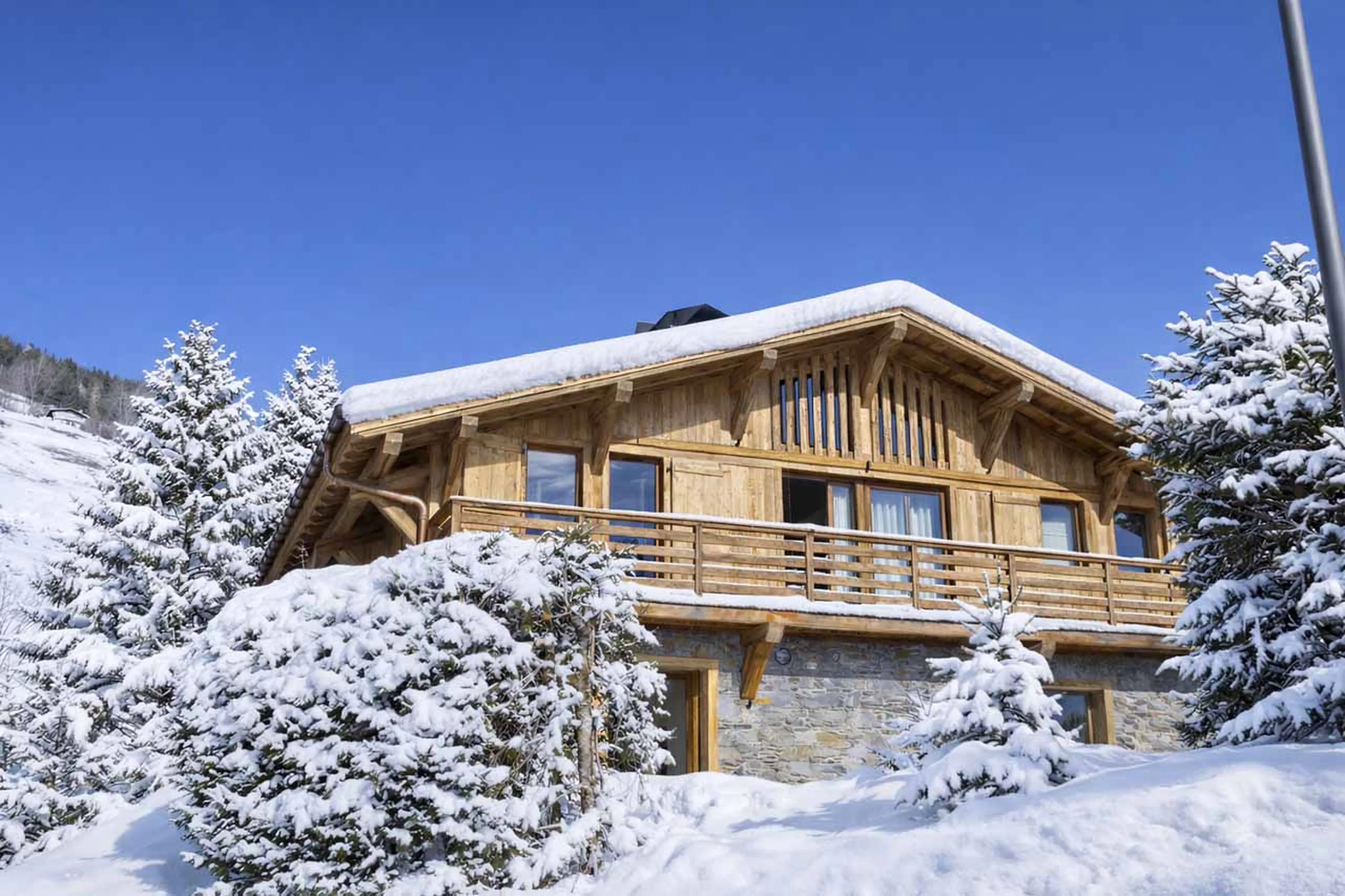Annexe exterior at Chalet Altai in Megeve