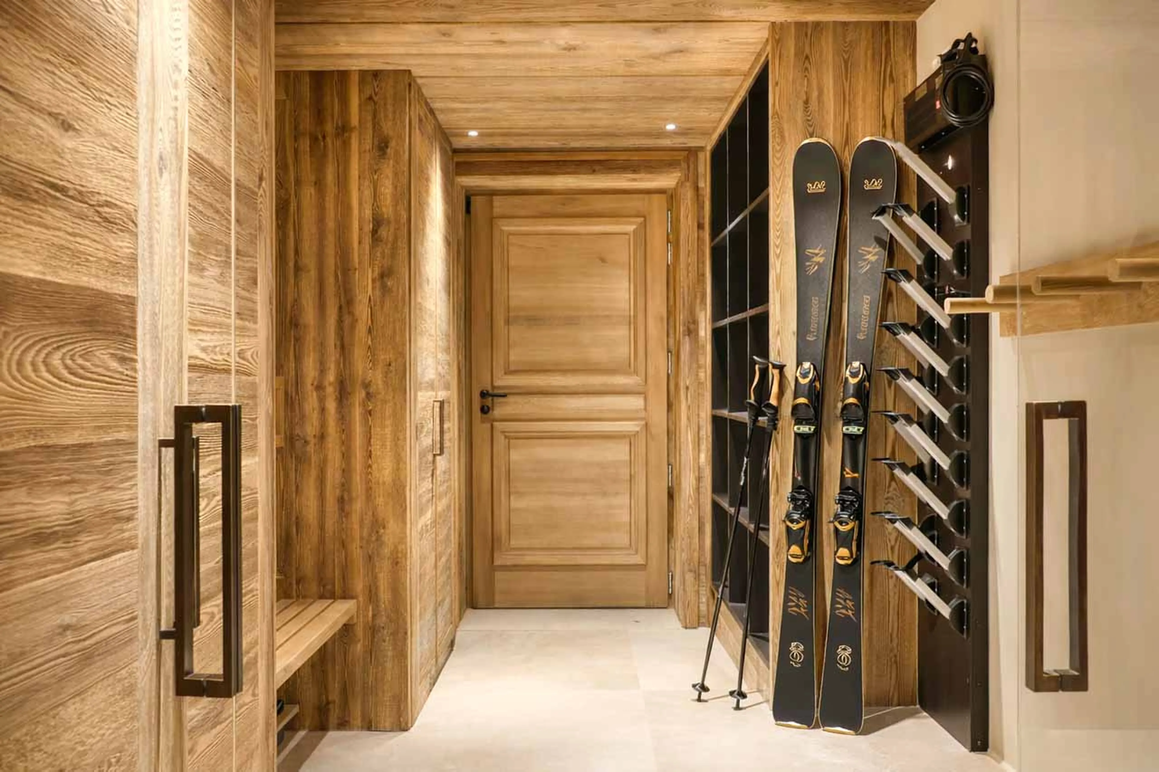Ski room at Chalet Altai in Megeve