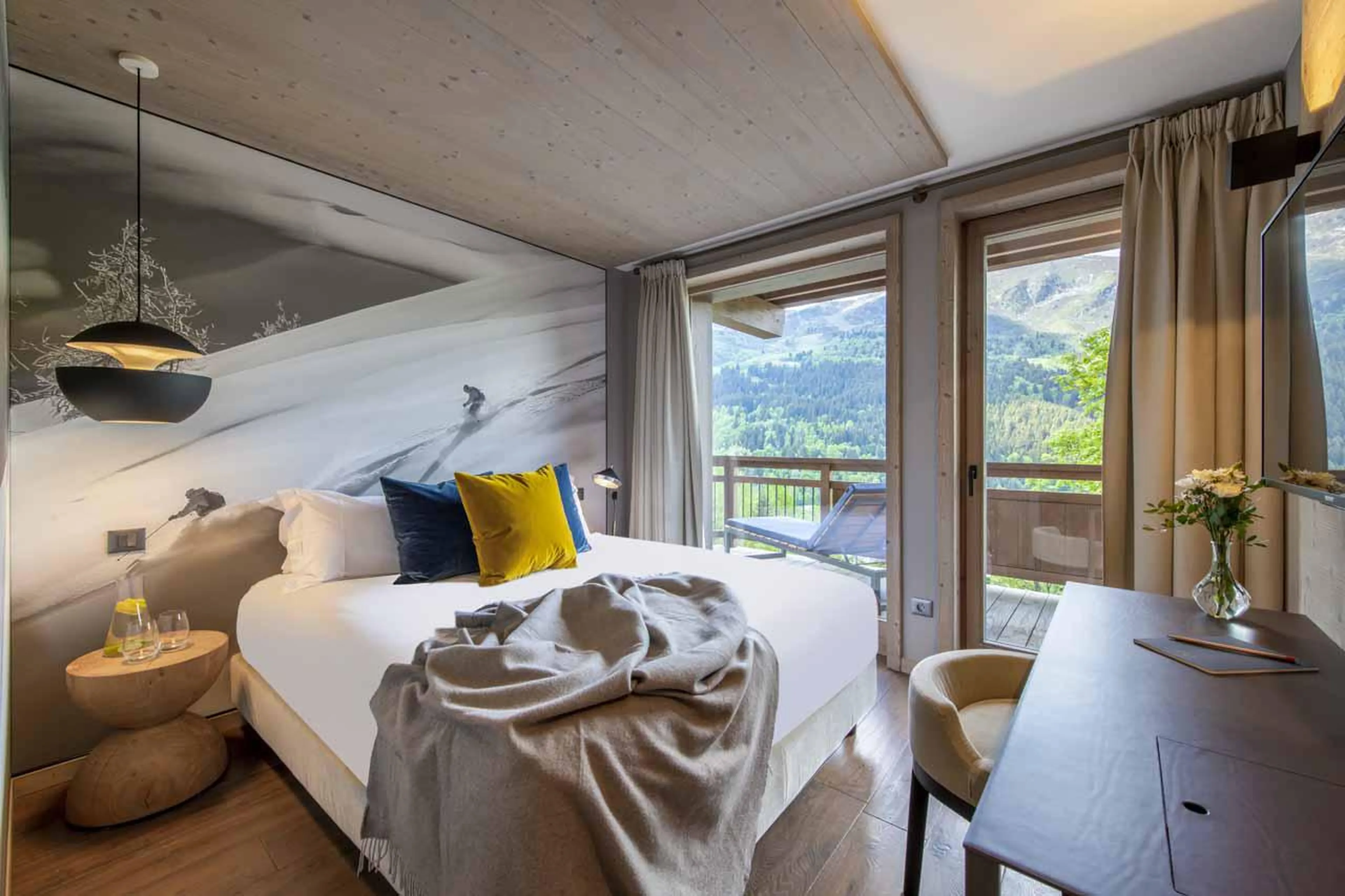 Bedroom three at Chalet Altius in Meribel