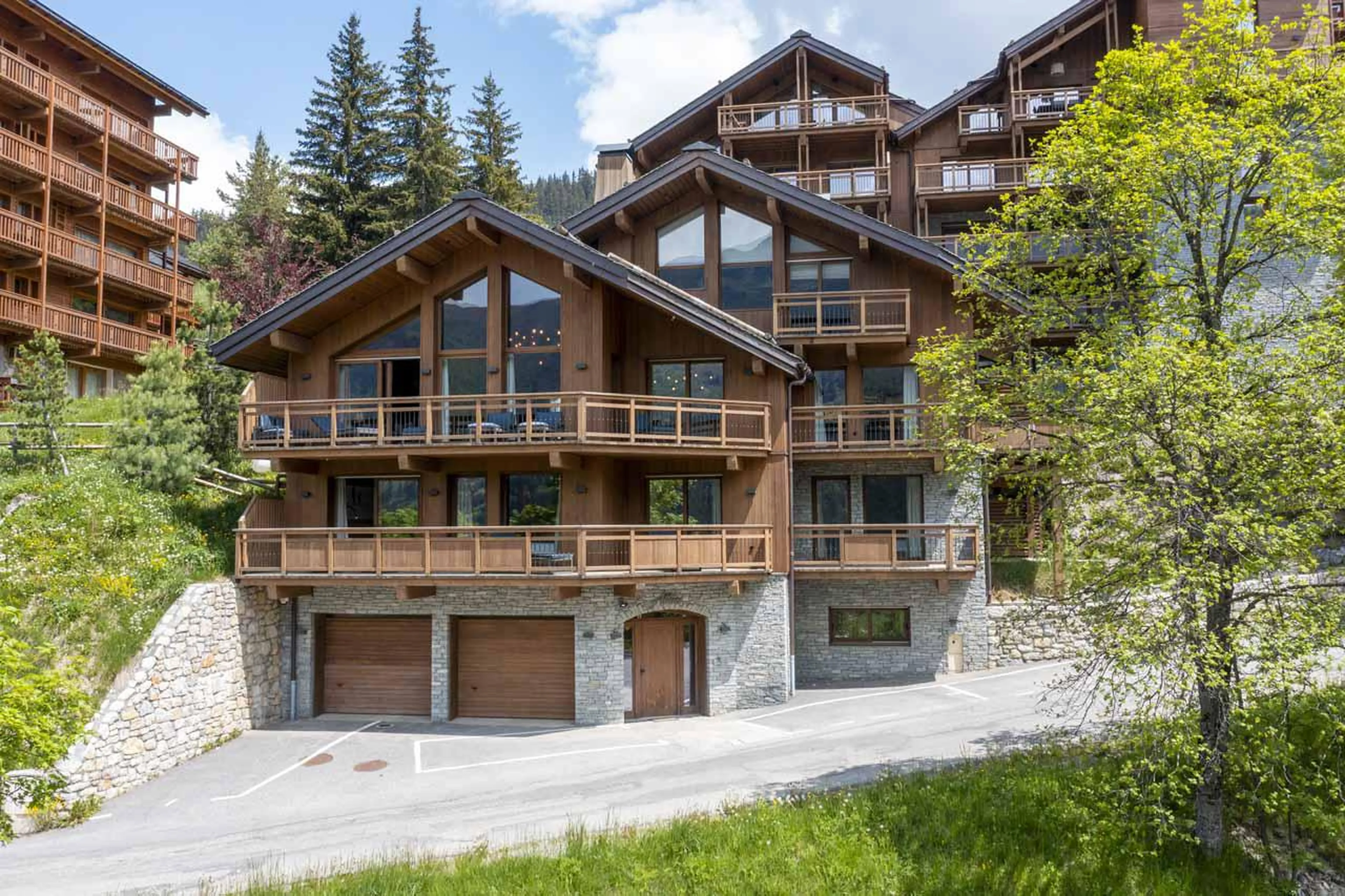 Exterior of Chalet Altius in Meribel