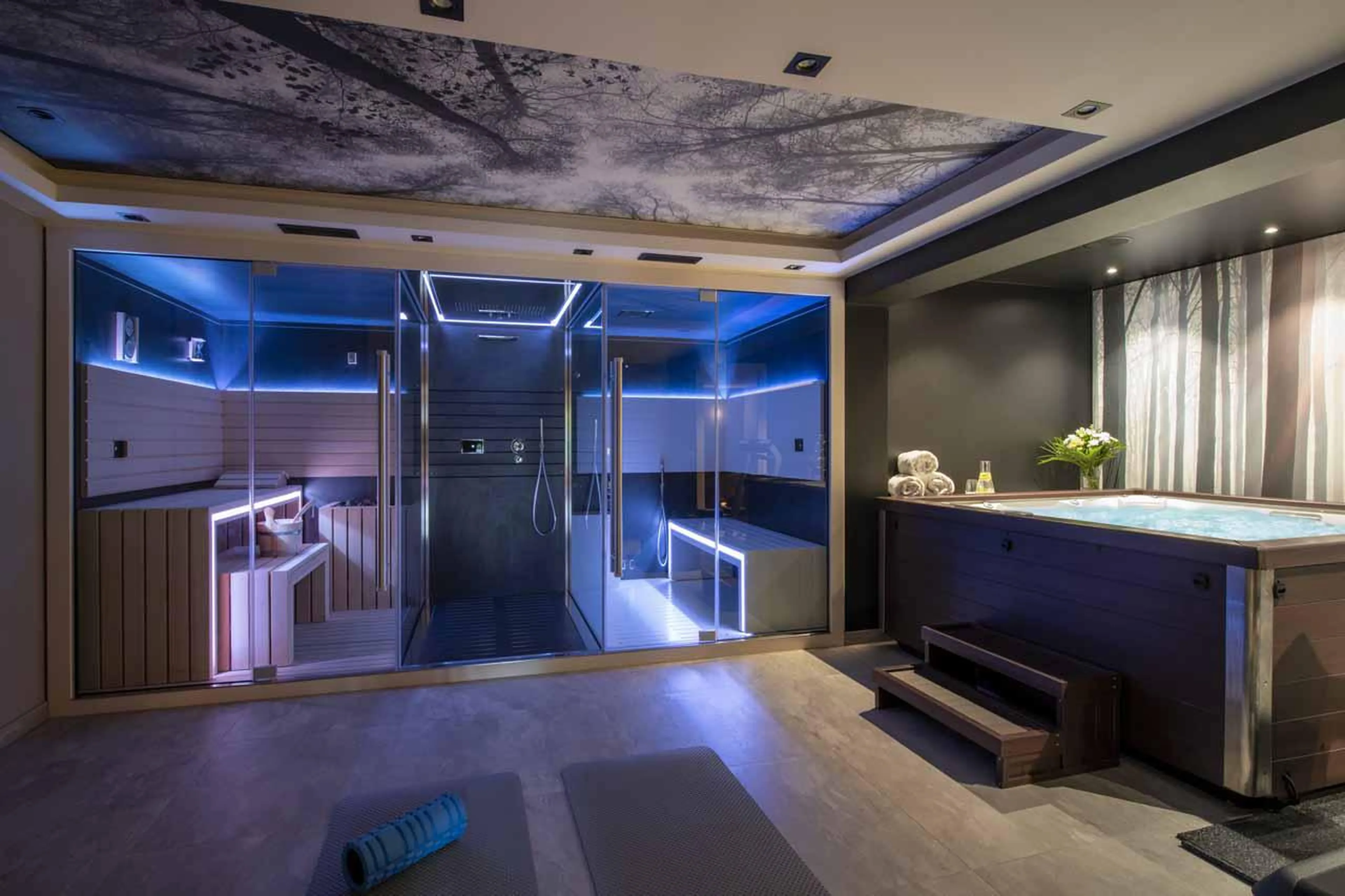 Sauna and hammam at Chalet Altius in Meribel
