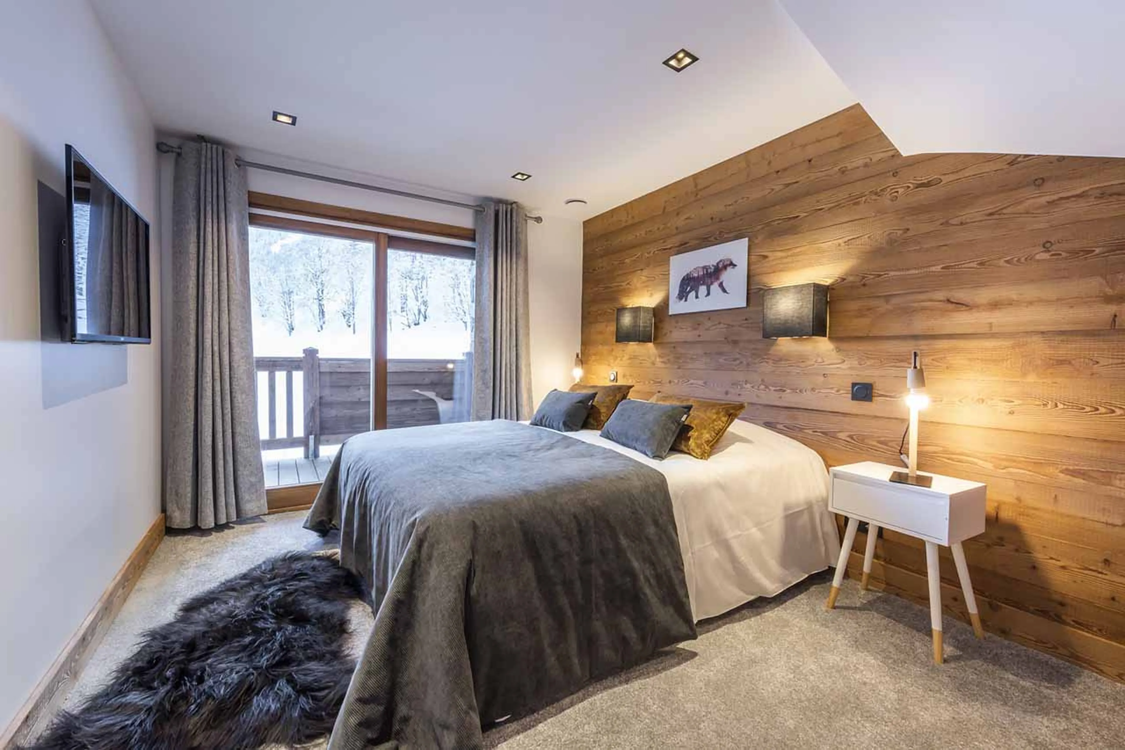 Bedroom two at Chalet Alya in Meribel
