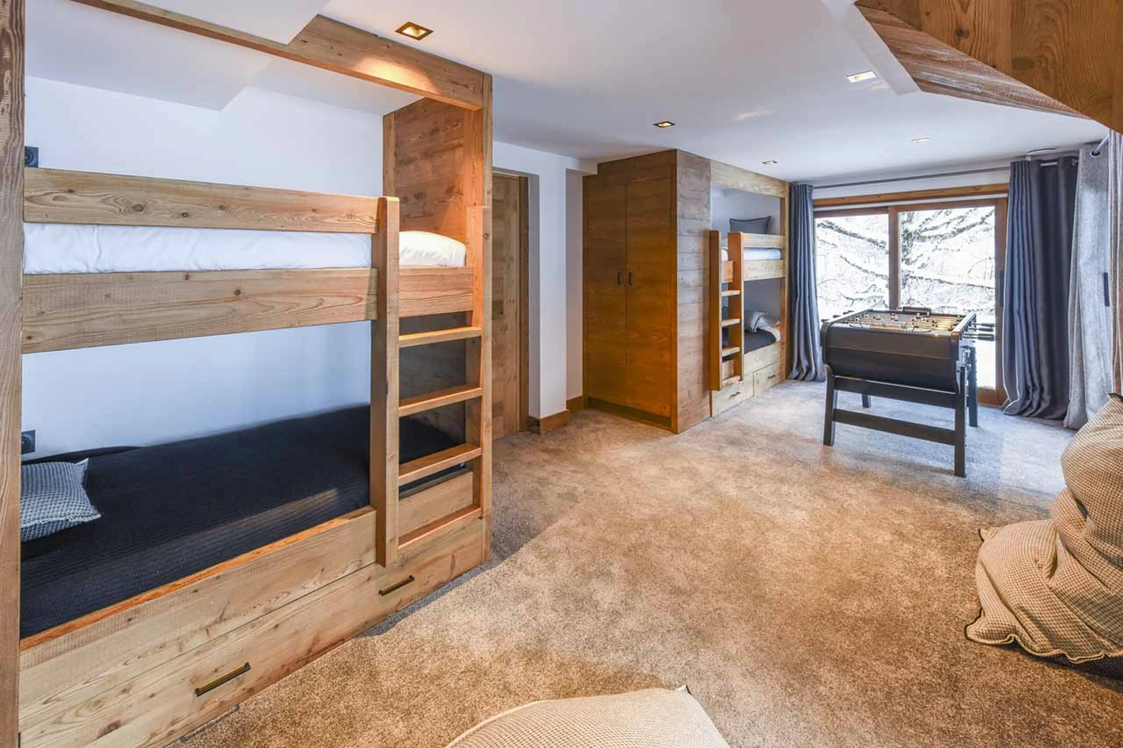 Bedroom five at Chalet Alya in Meribel