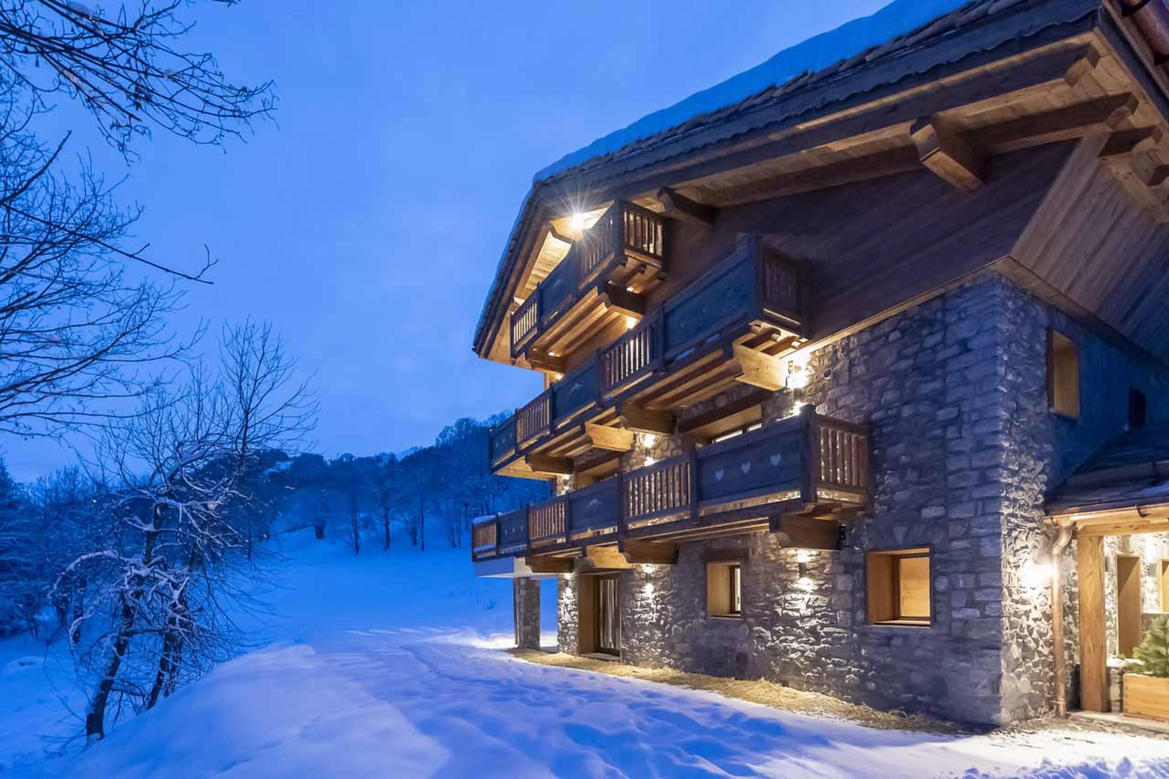 Entrance to Chalet Alya in Meribel
