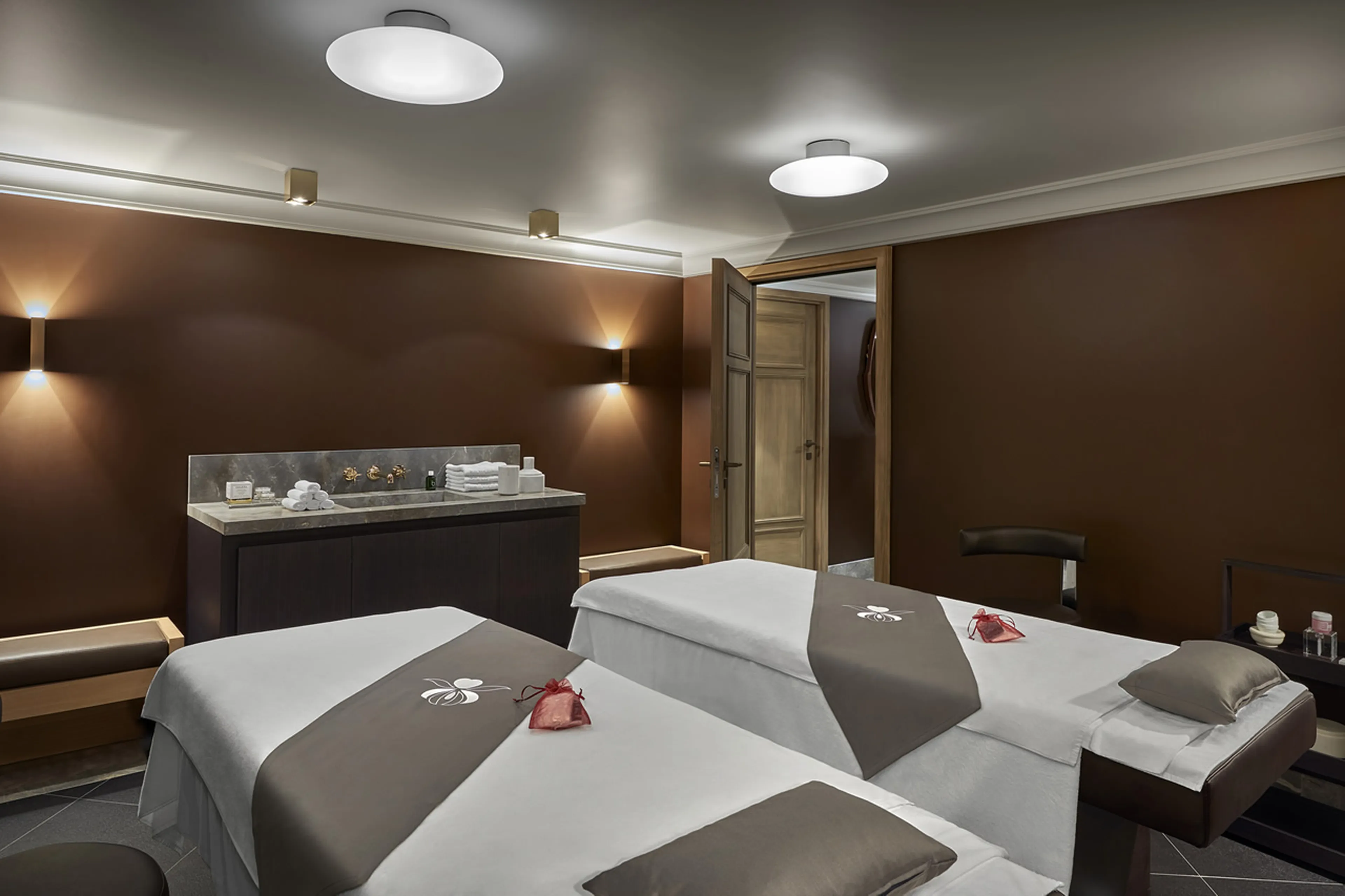 Couples treatment room in Chalet Amarante in Courchevel 1850