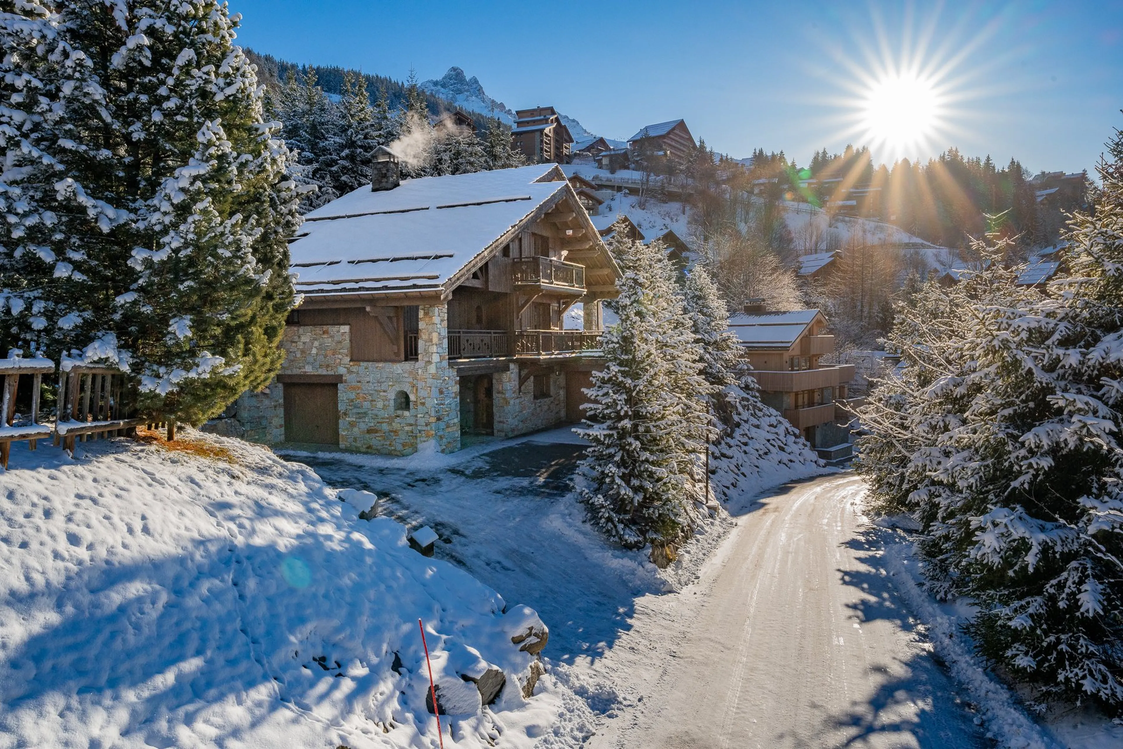 Exterior of Chalet Amarena in Meribel