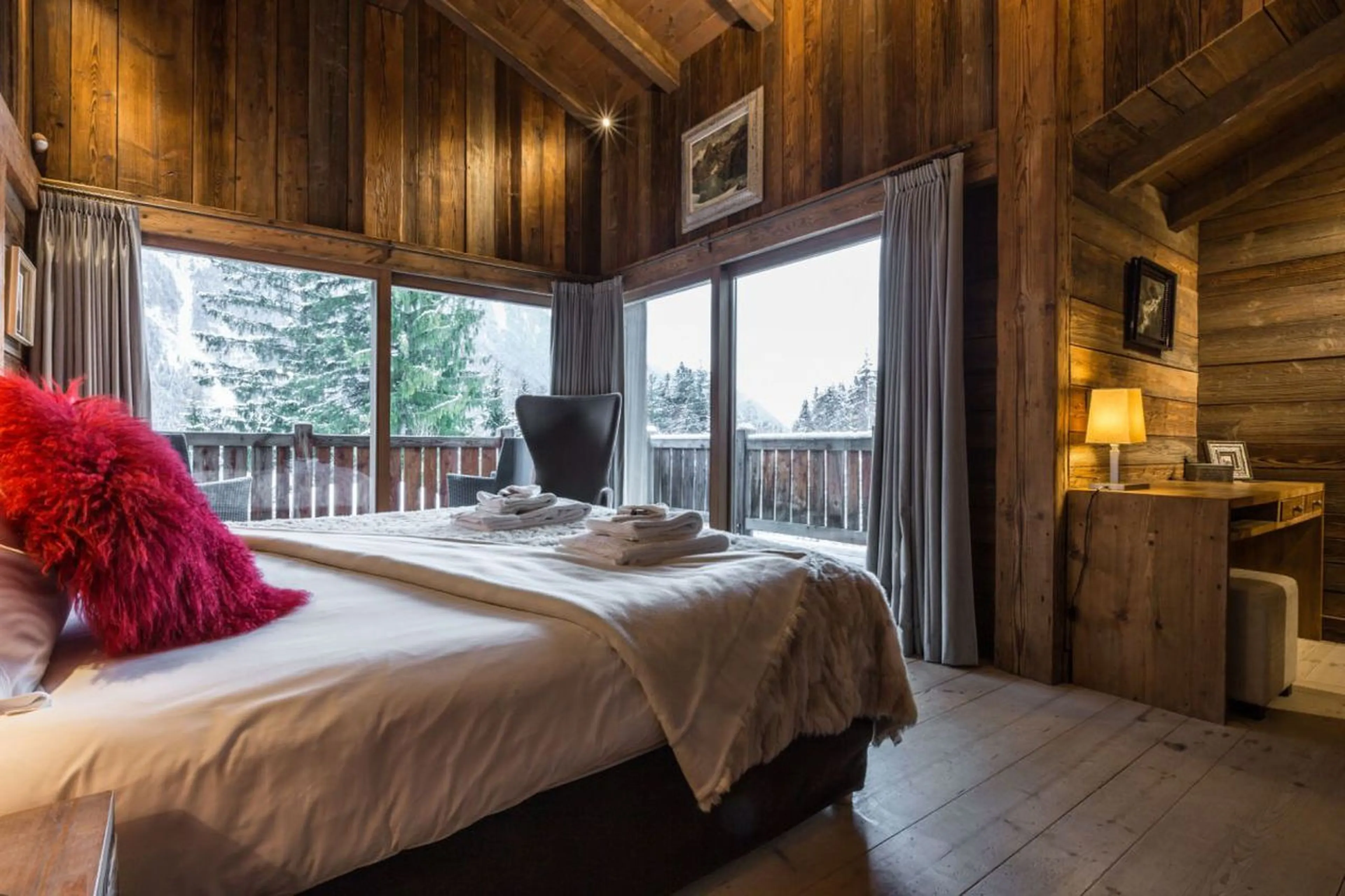 Bedroom one at Chalet Amazon Creek in Chamonix