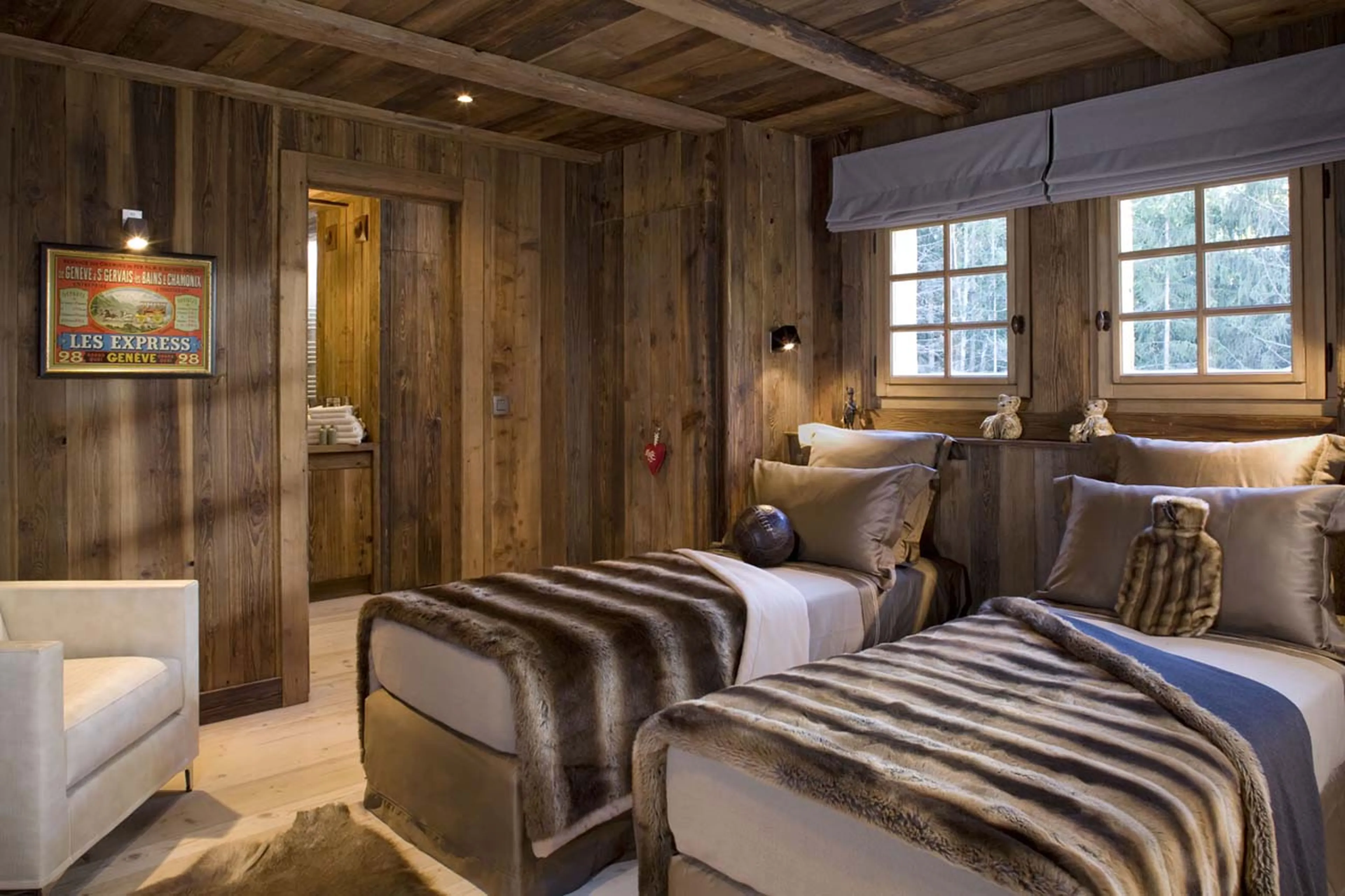 Bedroom four at Chalet Amazon Creek in Chamonix