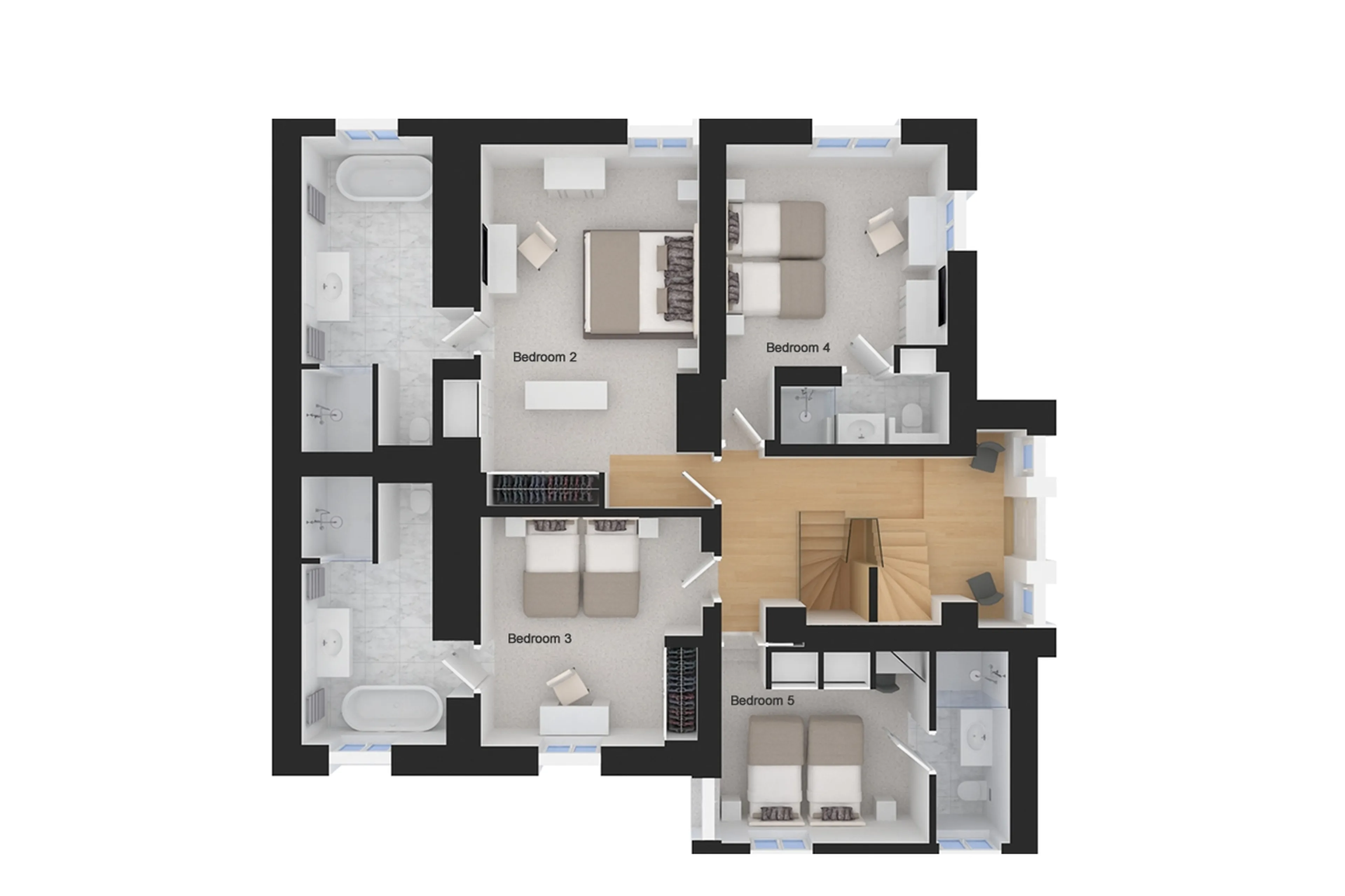 Level 0 floor plan of Chalet Amnesia in Courchevel 1650