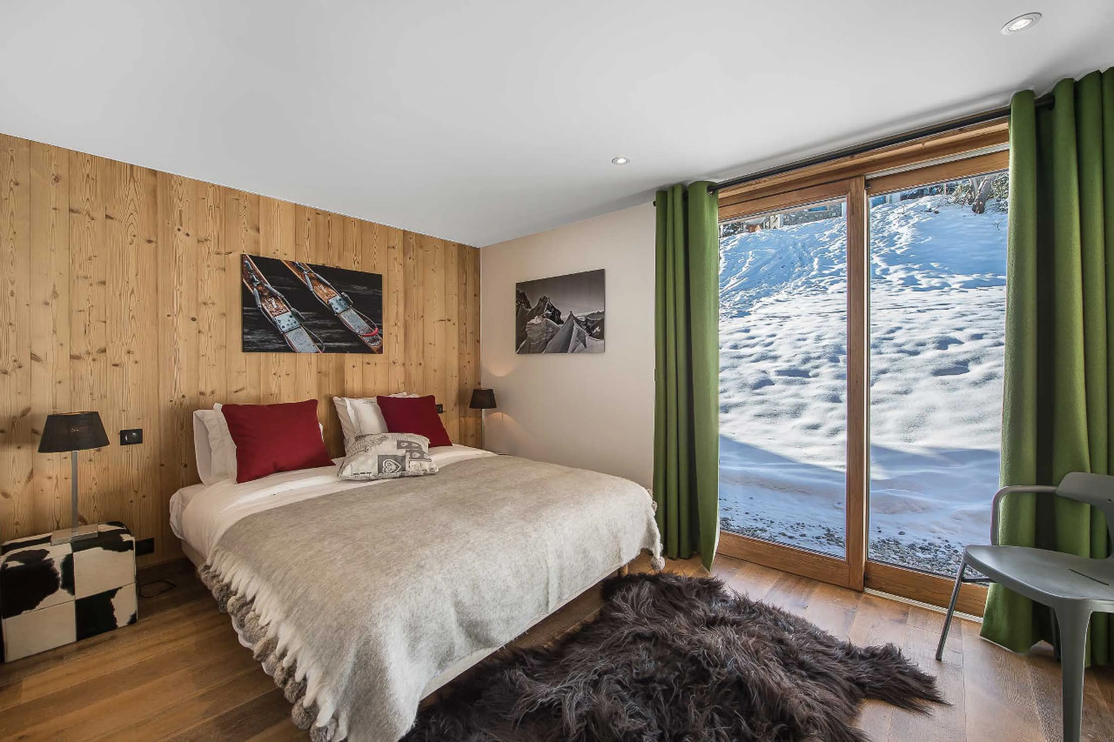 Bedroom three at Chalet Ancolies in Courchevel 1550