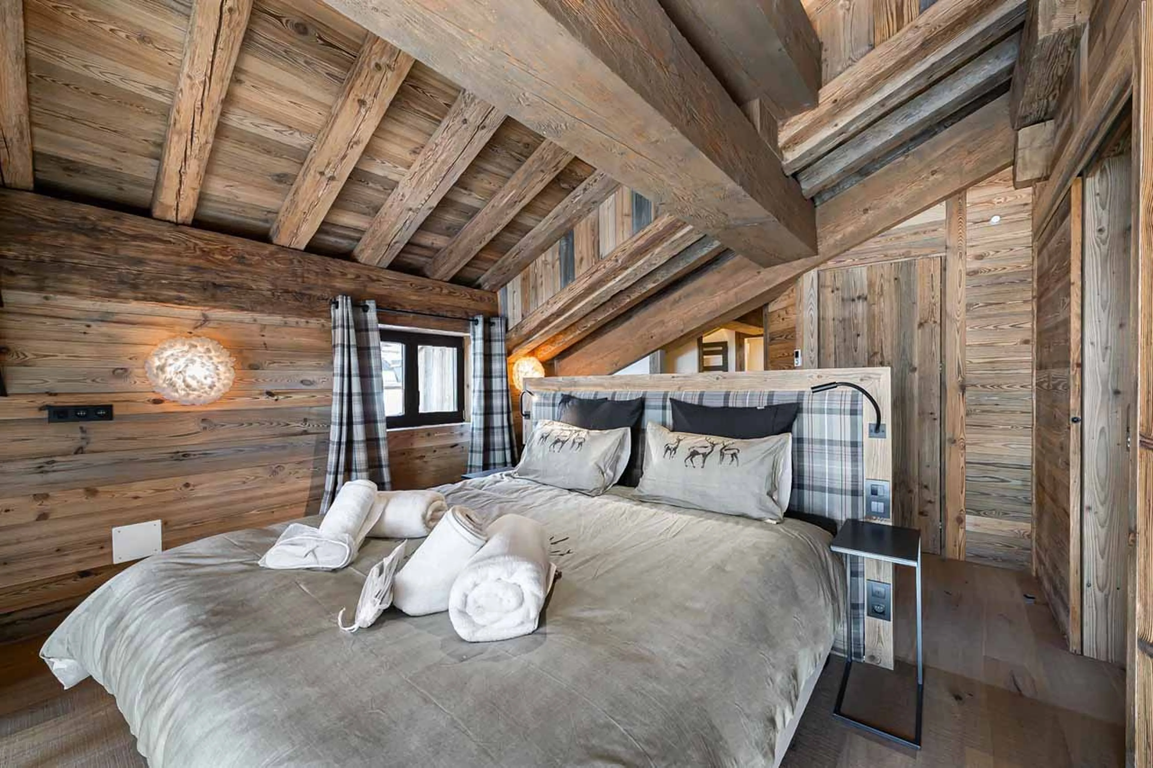 Bedroom on top floor at Chalet Angelus 1 in Val d'Isere