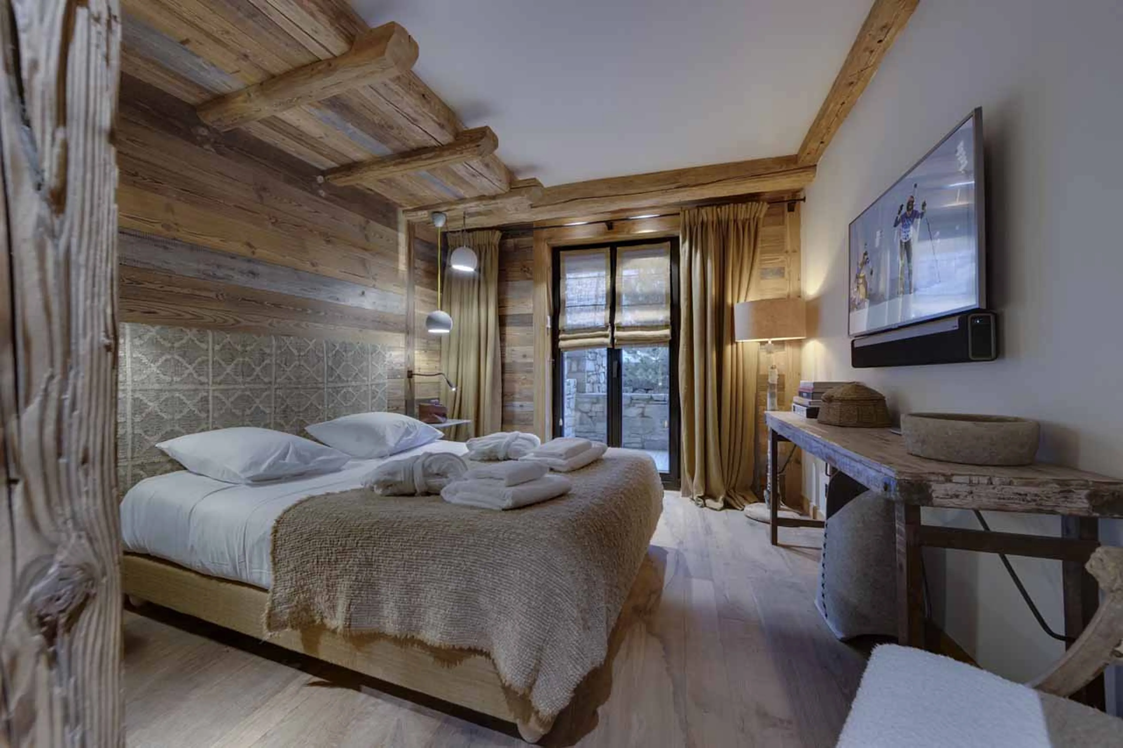 Bedroom 2 at Chalet Angelus 2 in Val d'Isere