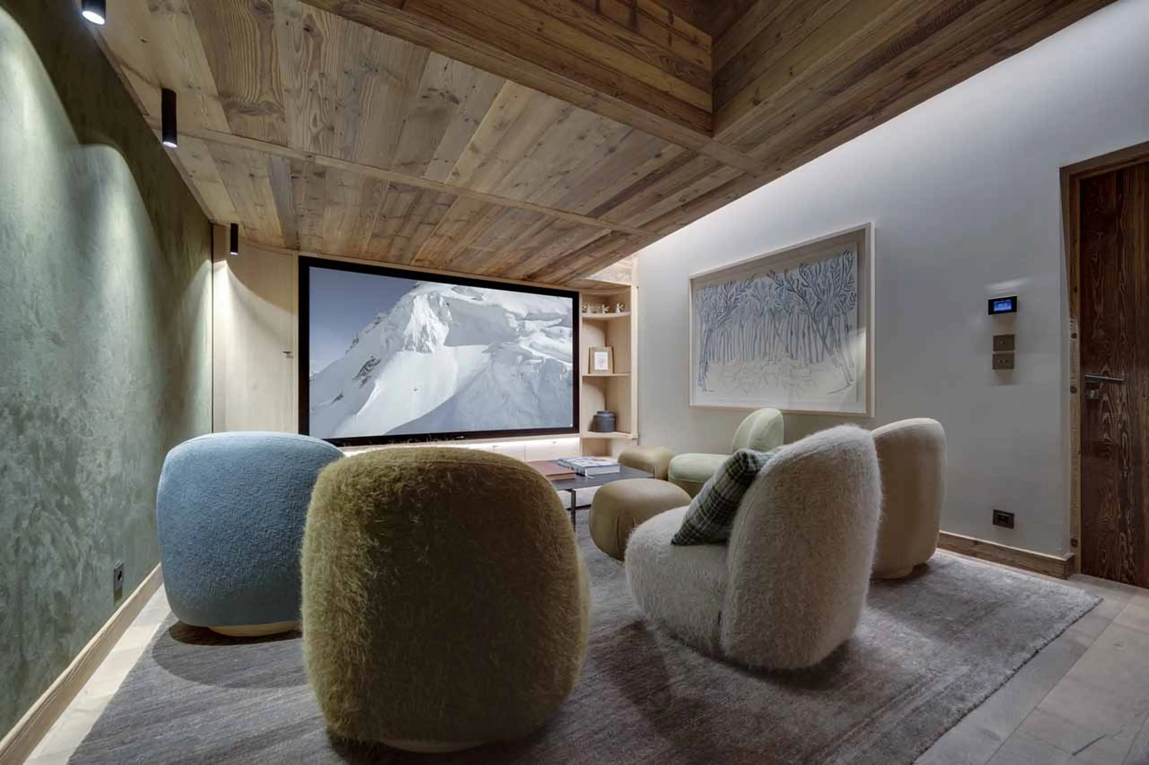 Cinema room at Chalet Angelus 2 in Val d'Isere
