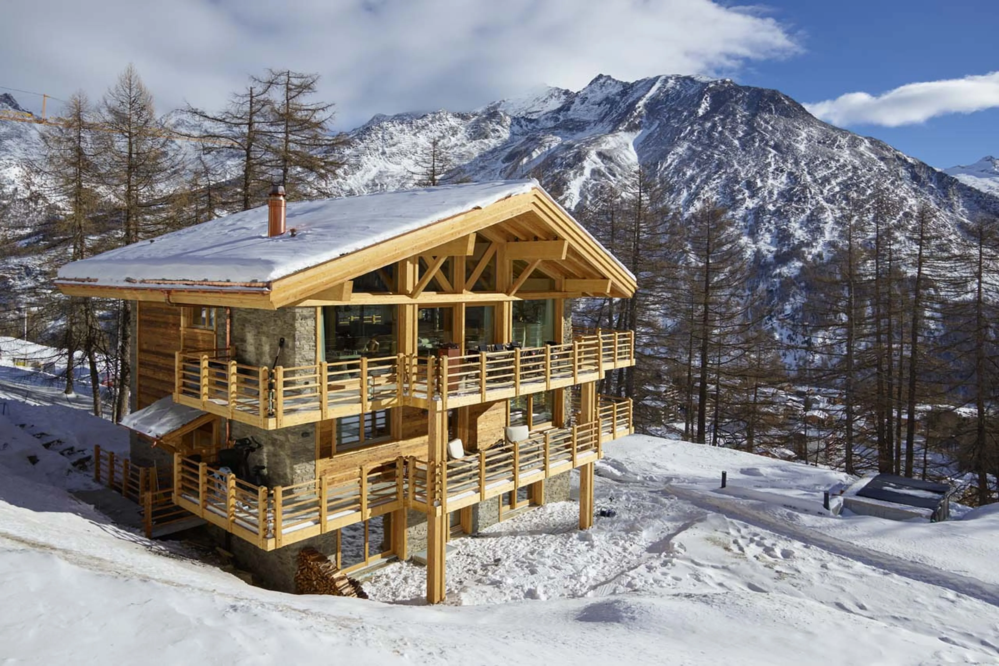 Chalet Annapurna in Saas Fee in exterior