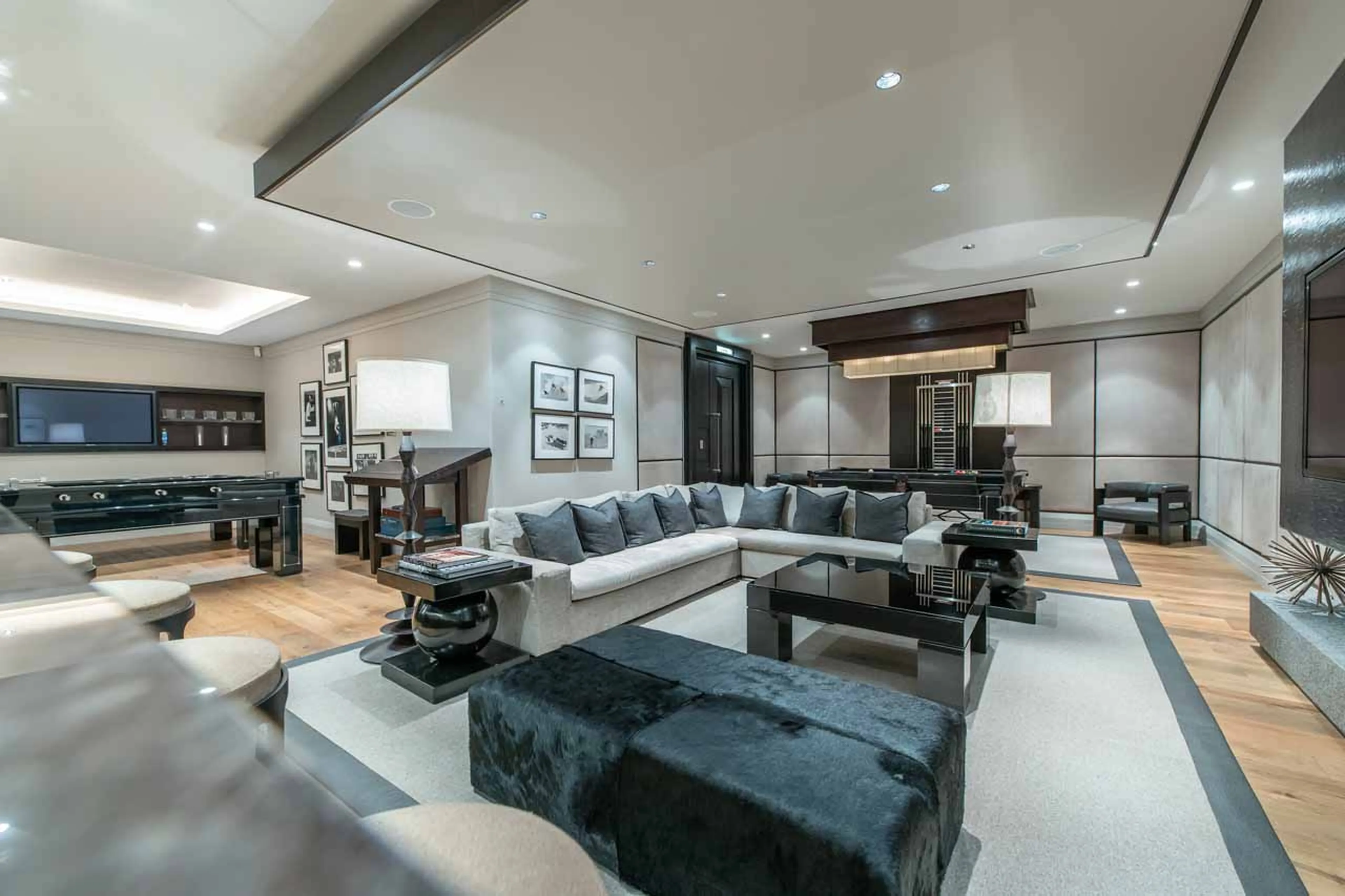 Entertainment room at Chalet Apicius in Megeve