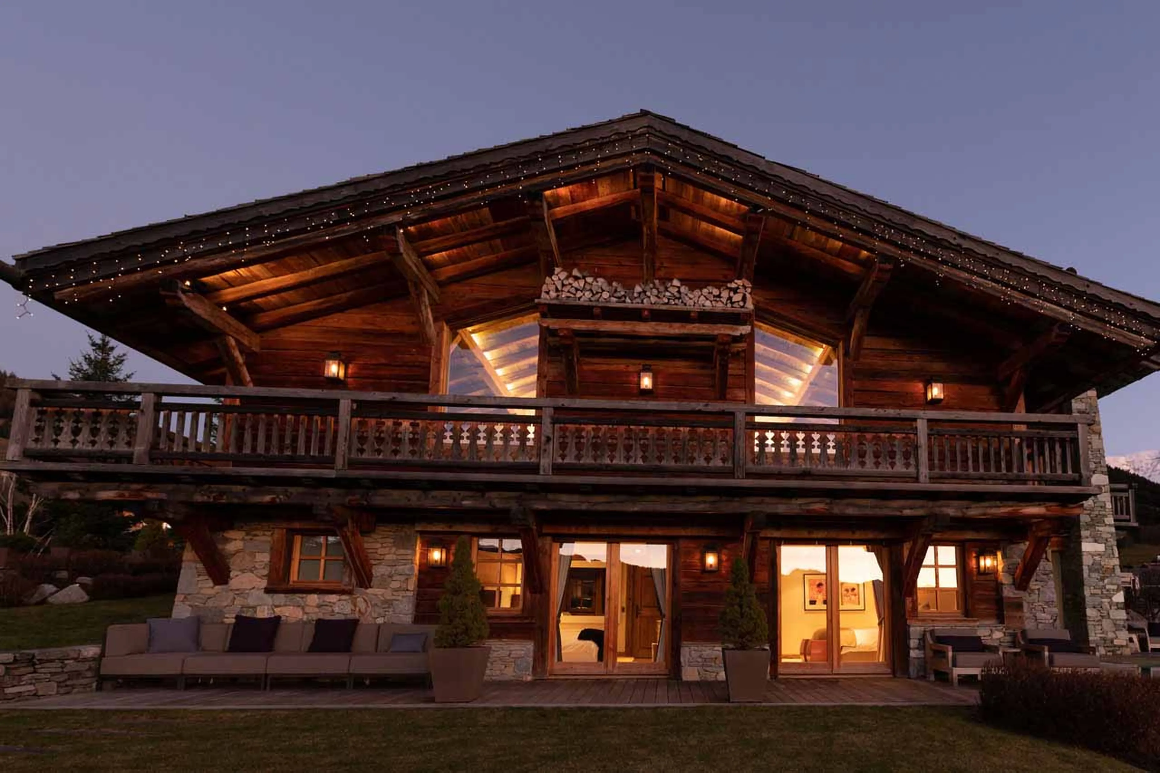 Exterior and garden at Chalet Apicius in Megeve
