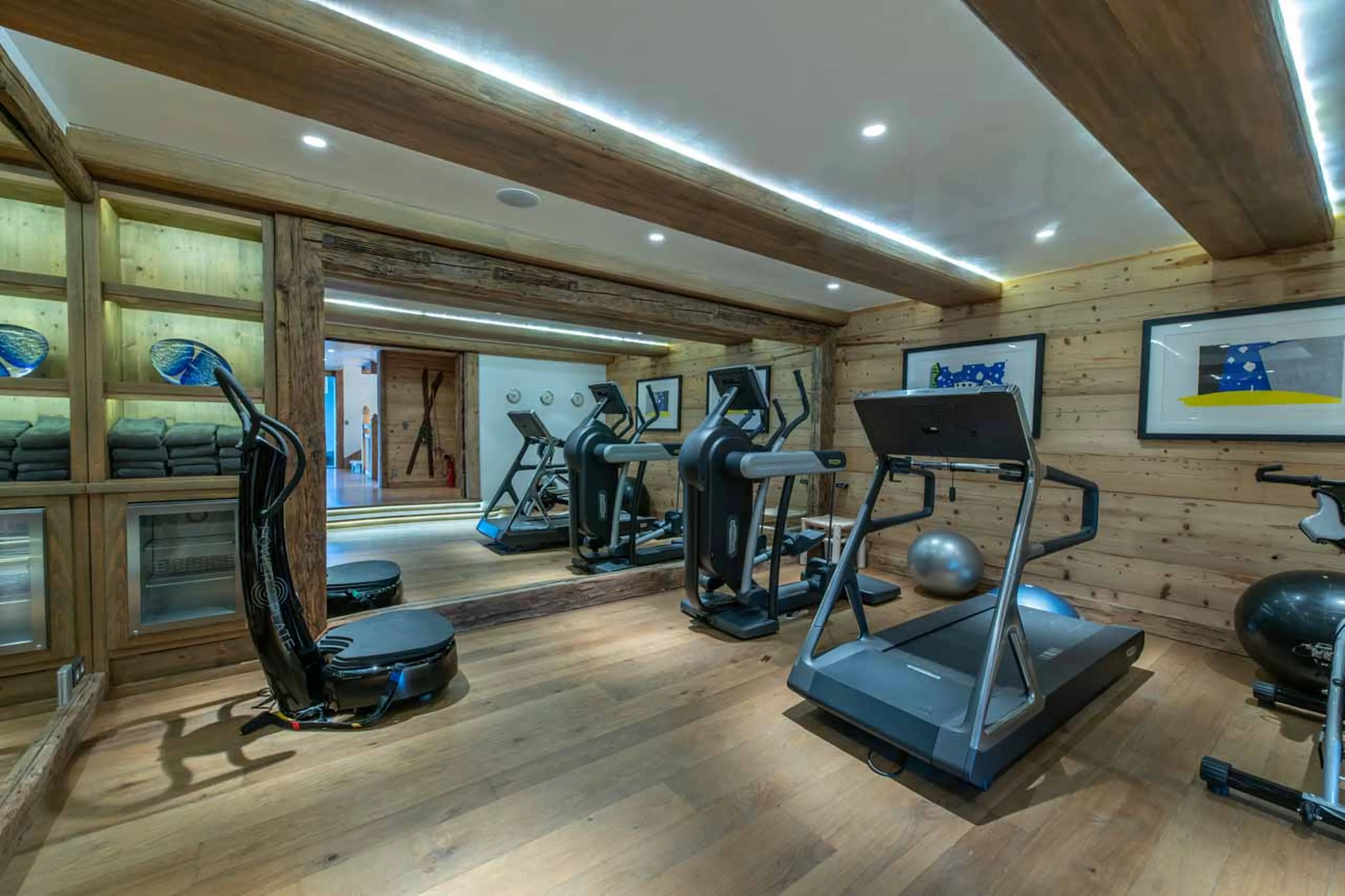 Gym at Chalet Apicius in Megeve