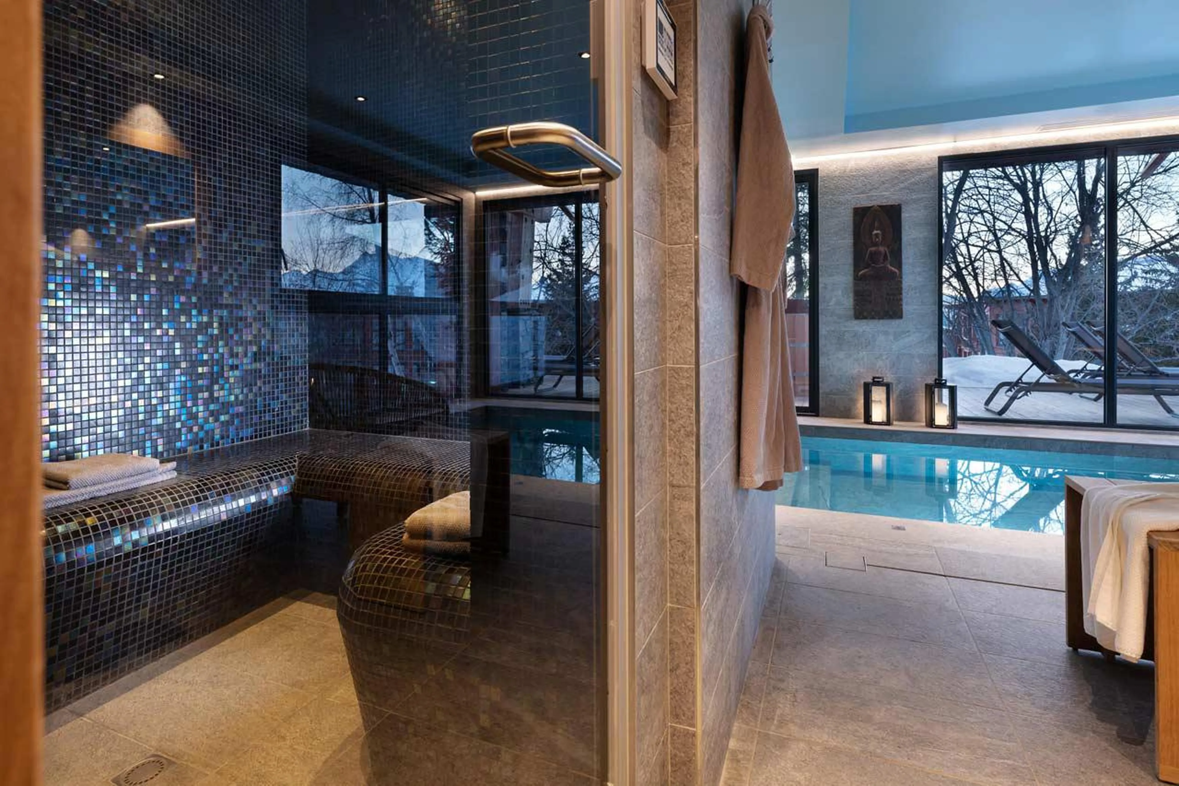 Hammam and pool at Chalet Arc 1838 - Mille 8 in Les Arcs