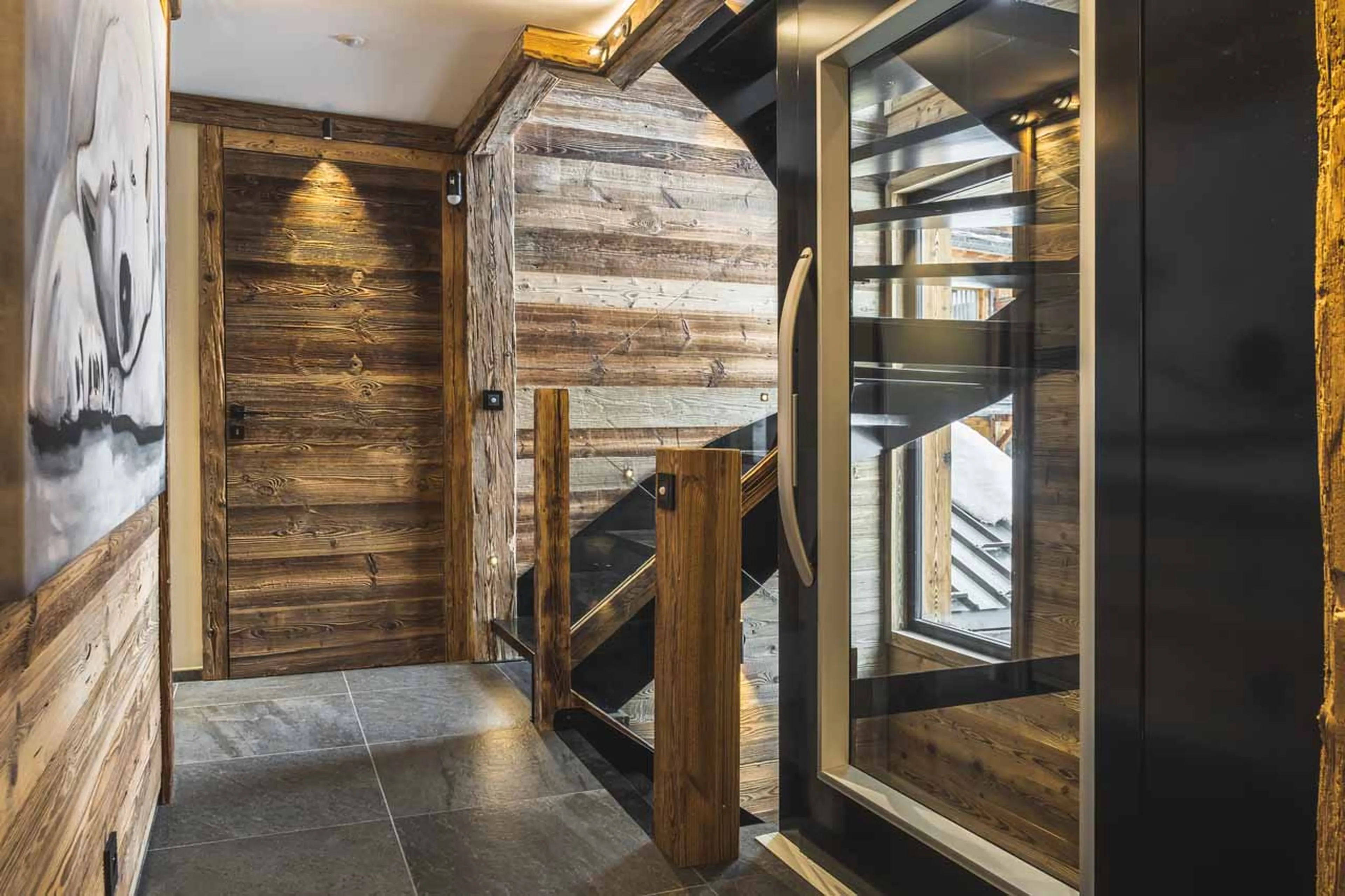 Staircase at Chalet Arolla in Tignes