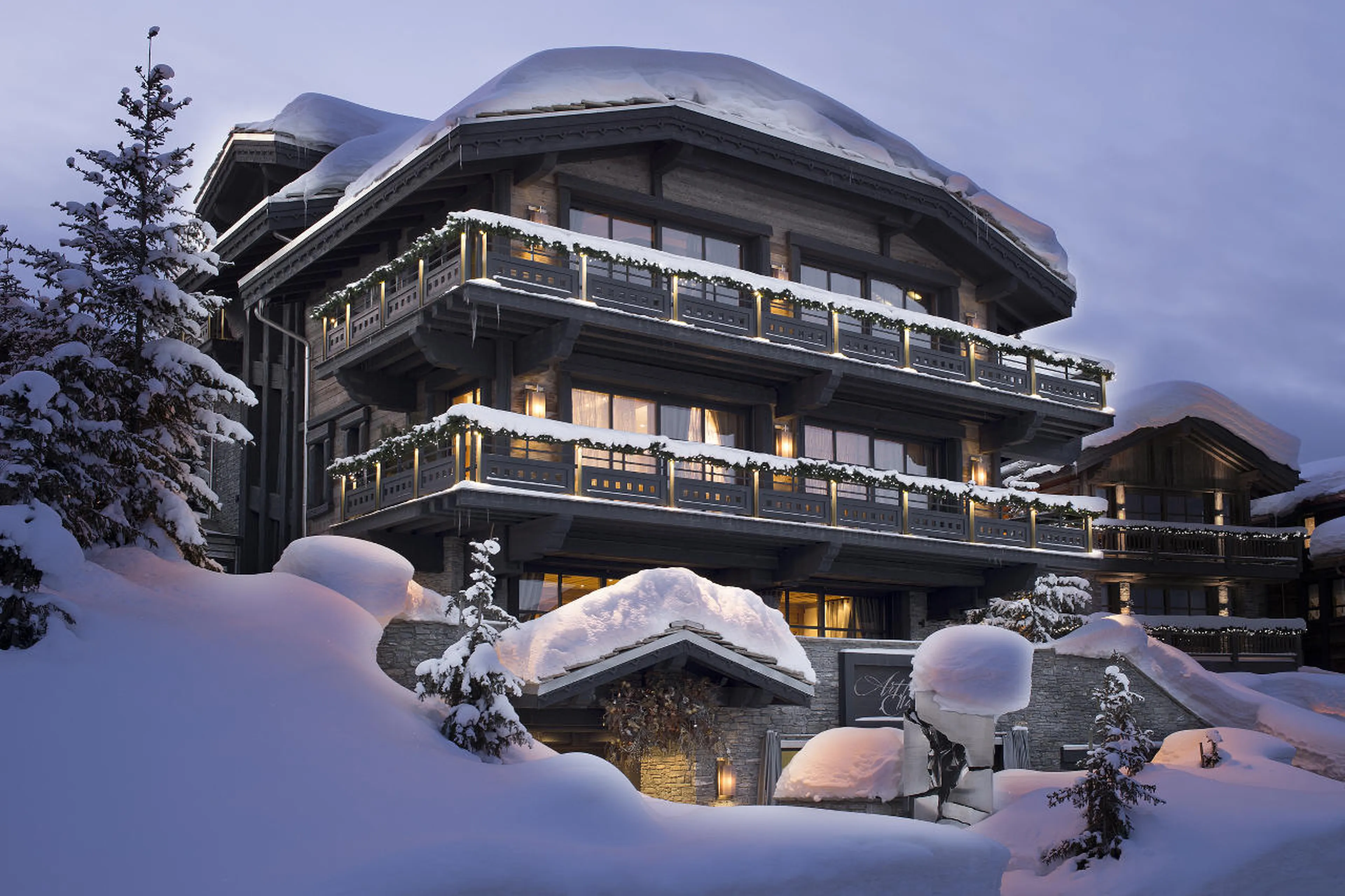 Chalet Art in Courchevel 1850 is centrally located next to the ski runs