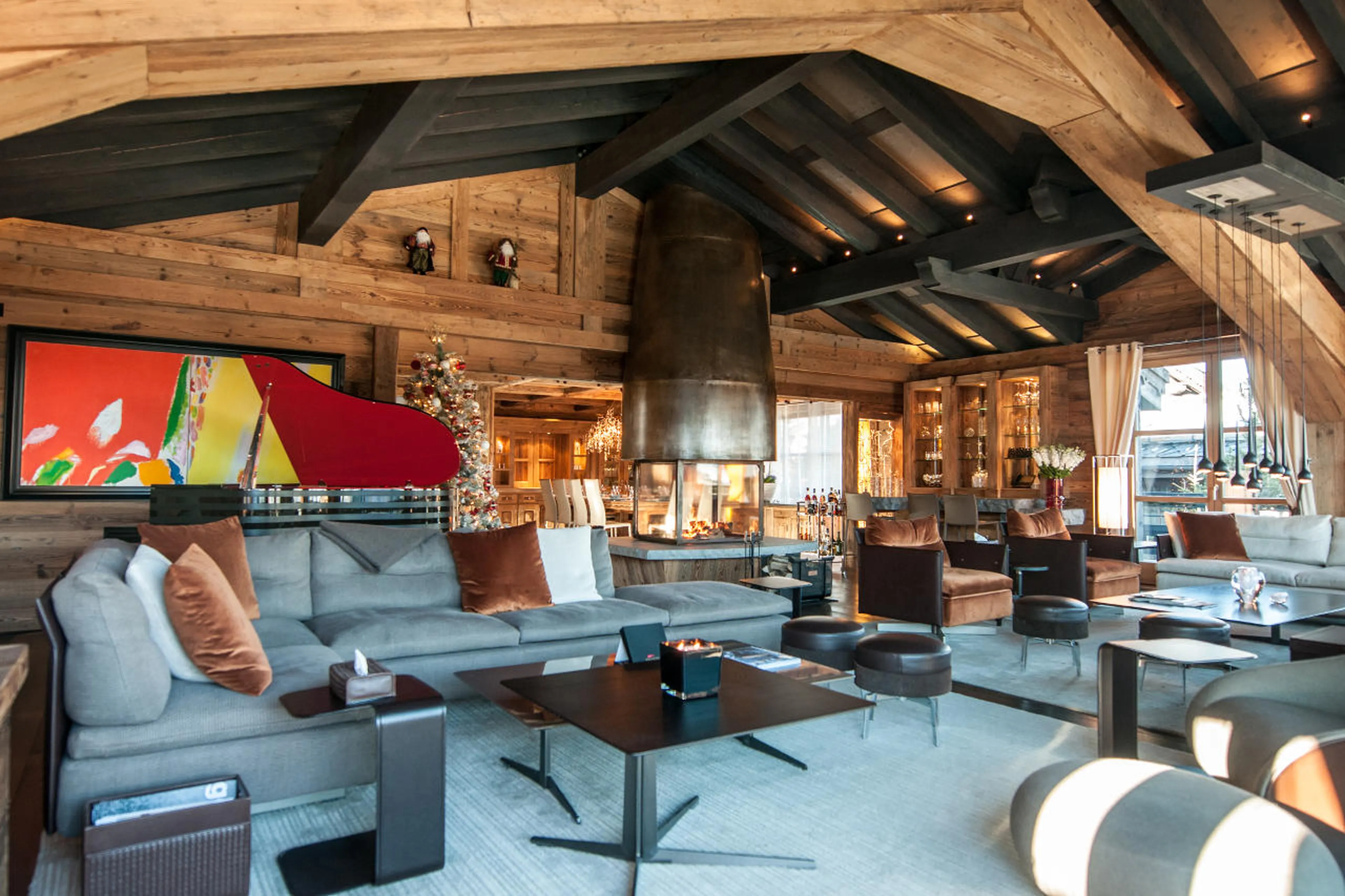 Lounge area of Chalet Art in Courchevel 1850