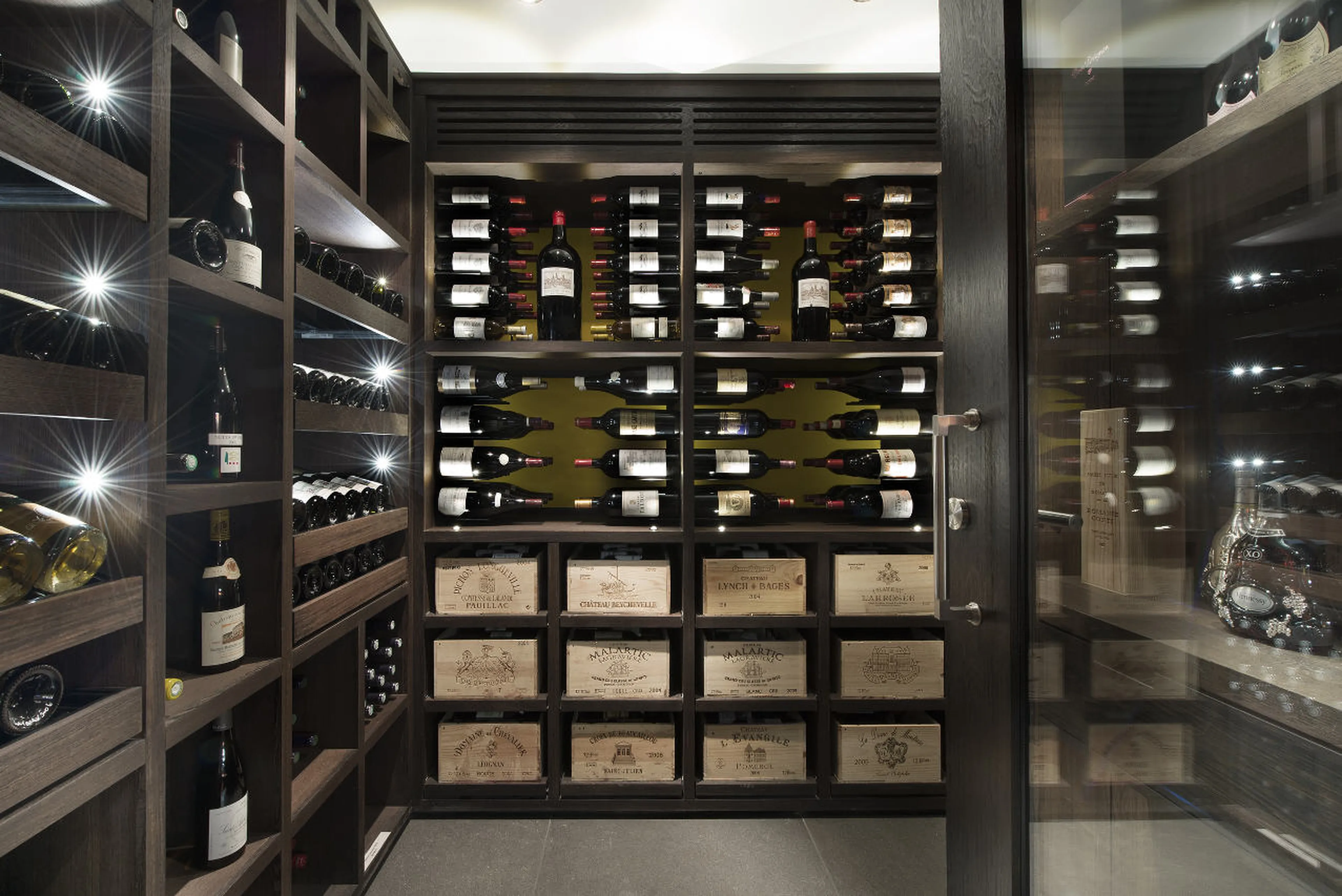 Wine cellar on lower level of Chalet Art in Courchevel 1850