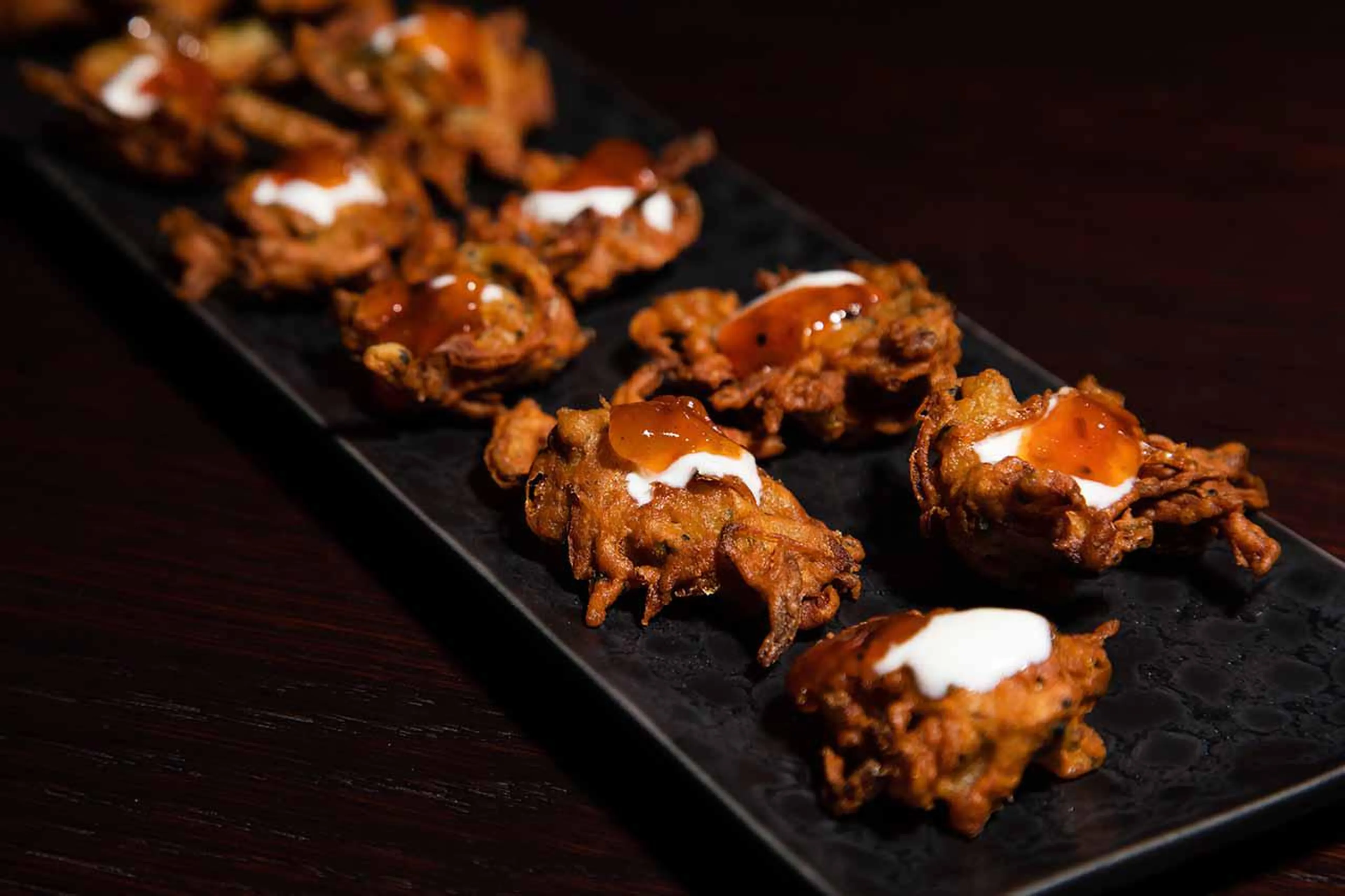 Canapes served at Chalet Artemis in St Anton